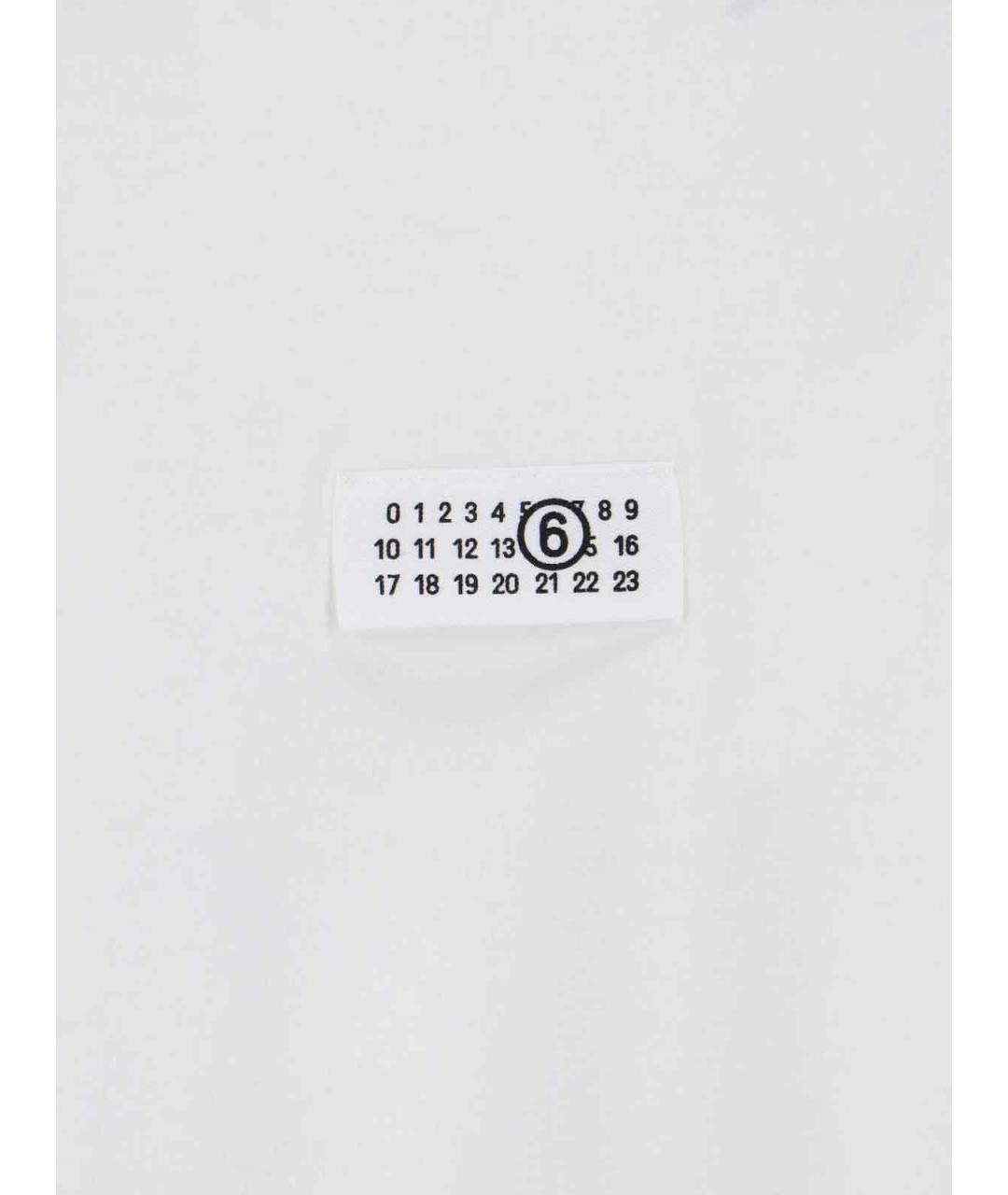 MM6 MAISON MARGIELA Белая хлопковая футболка, фото 3