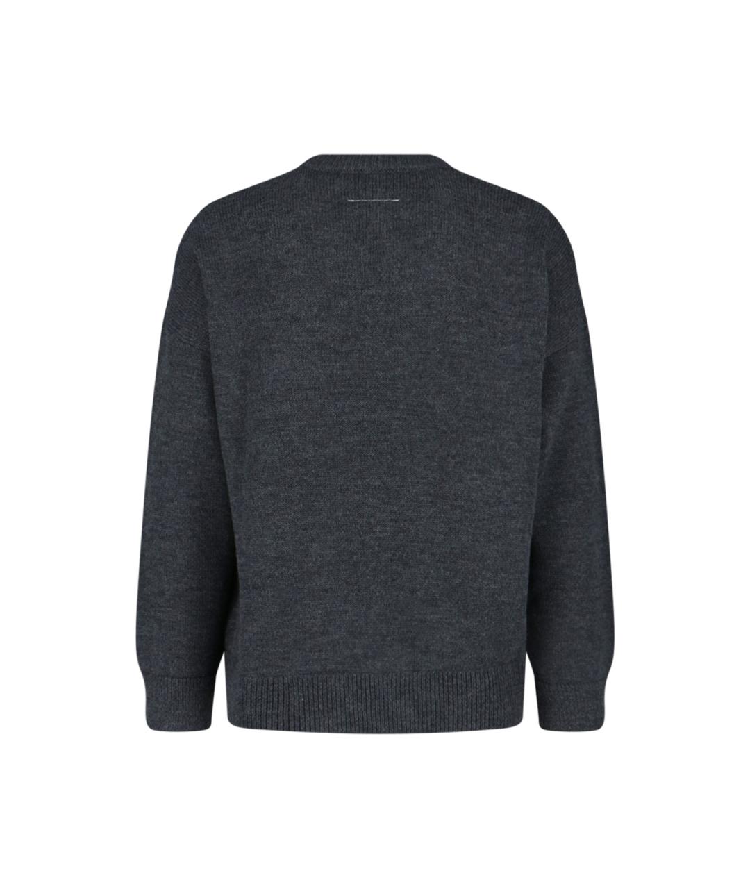 MM6 MAISON MARGIELA Серый шерстяной джемпер / свитер, фото 2