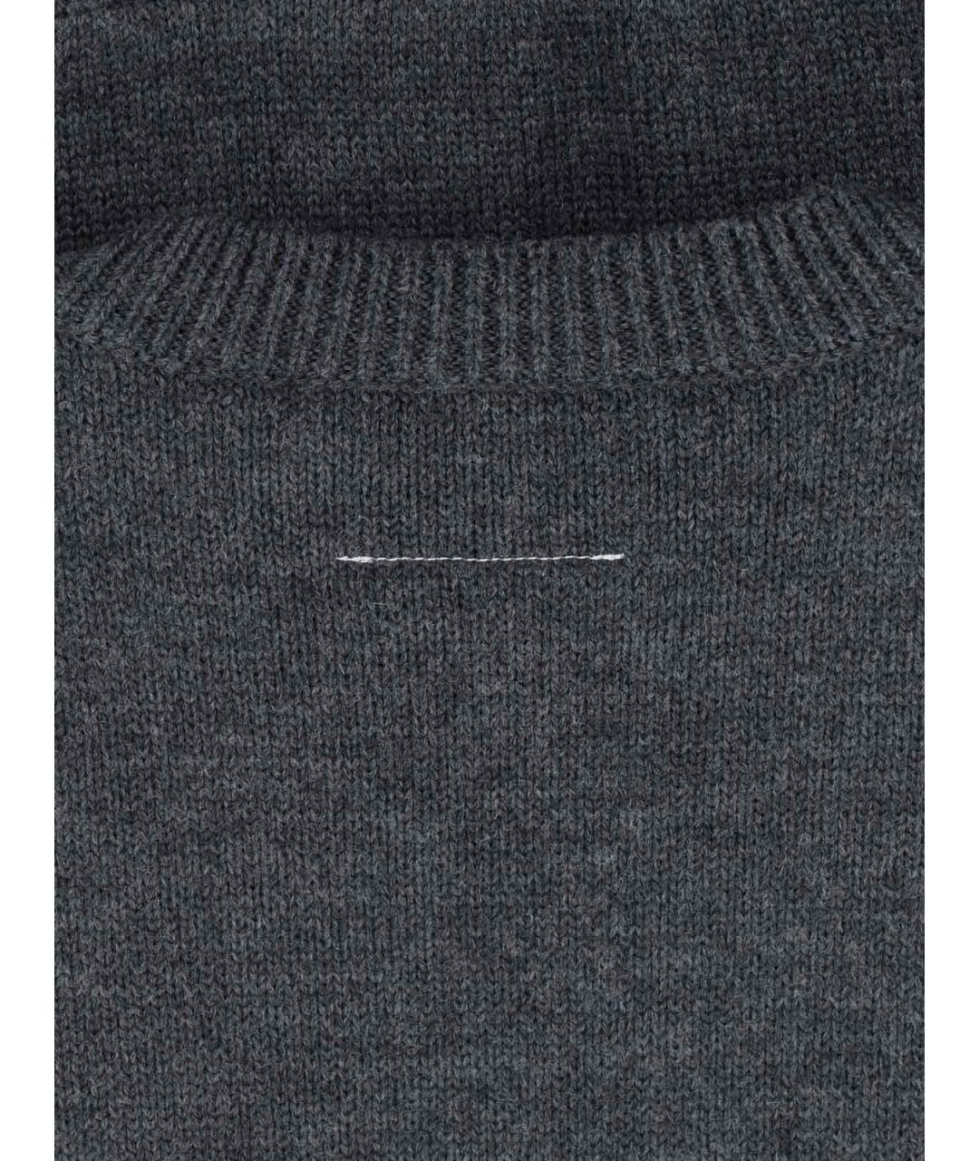 MM6 MAISON MARGIELA Серый шерстяной джемпер / свитер, фото 4