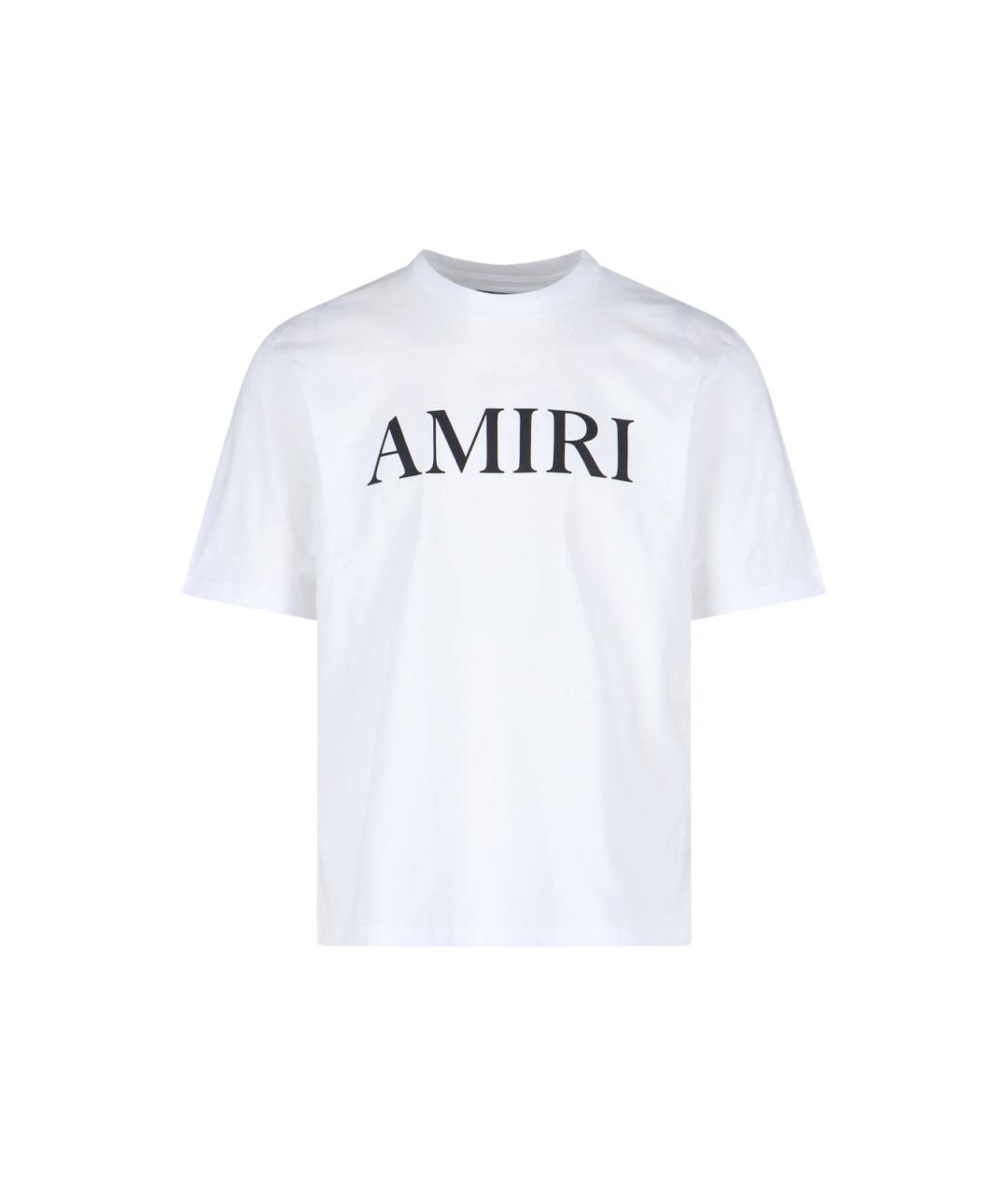 AMIRI Белая хлопковая футболка, фото 1