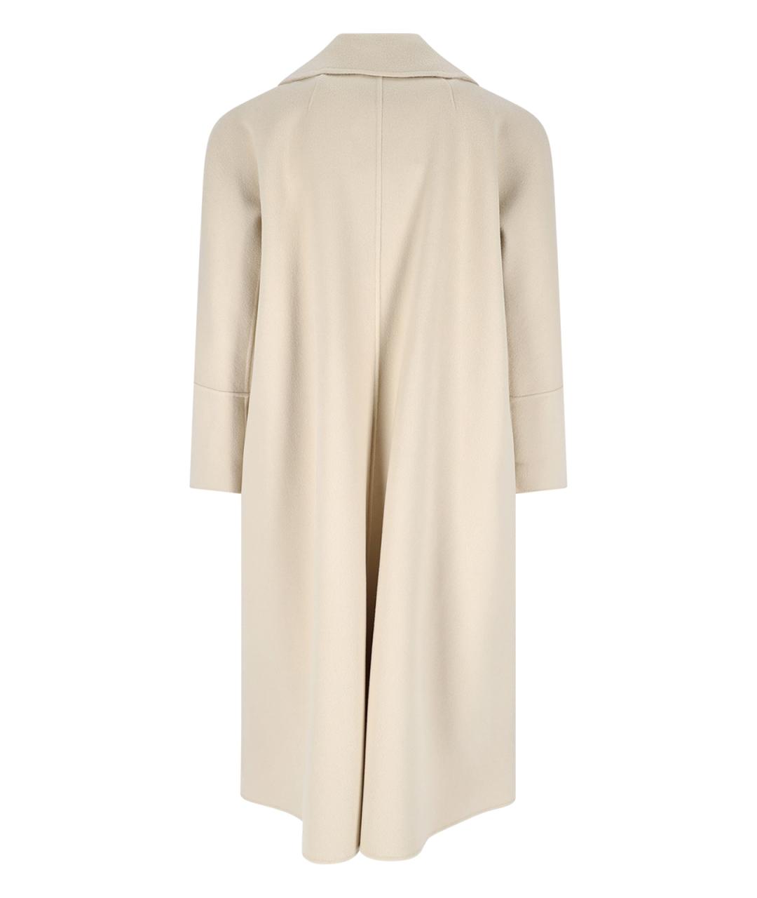 'S MAX MARA Белое шерстяное пальто, фото 2