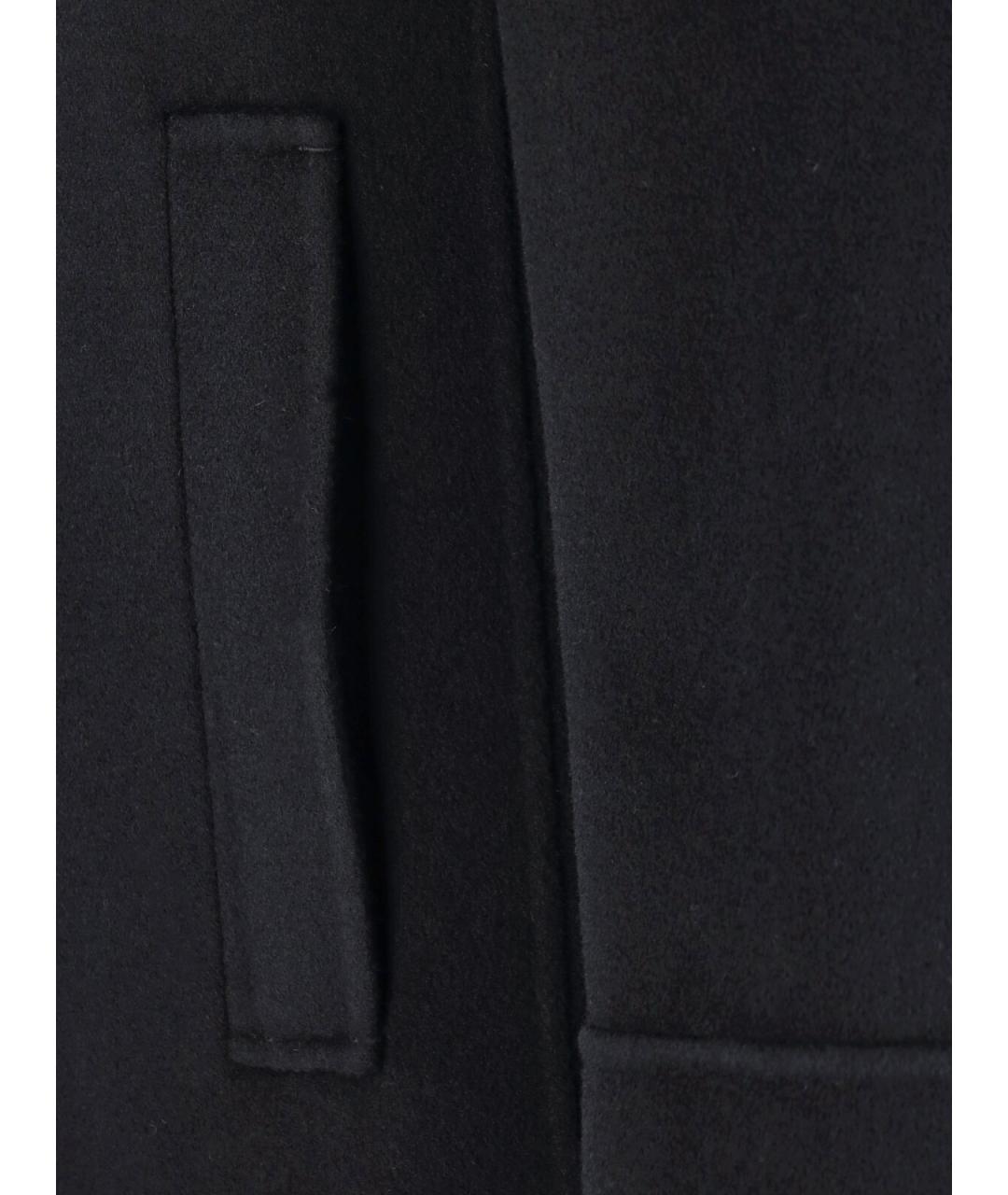 'S MAX MARA Черное шерстяное пальто, фото 4