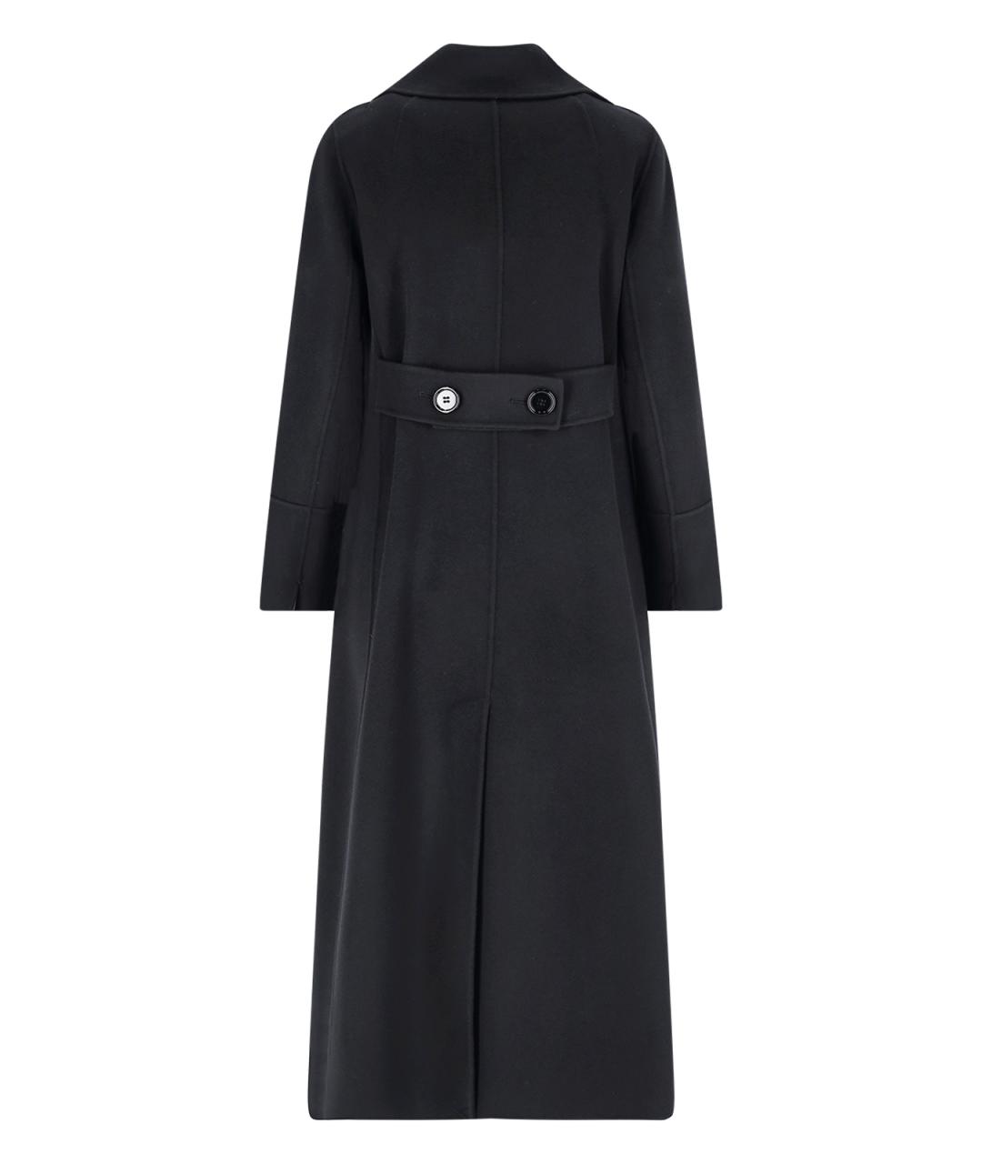 'S MAX MARA Черное шерстяное пальто, фото 2