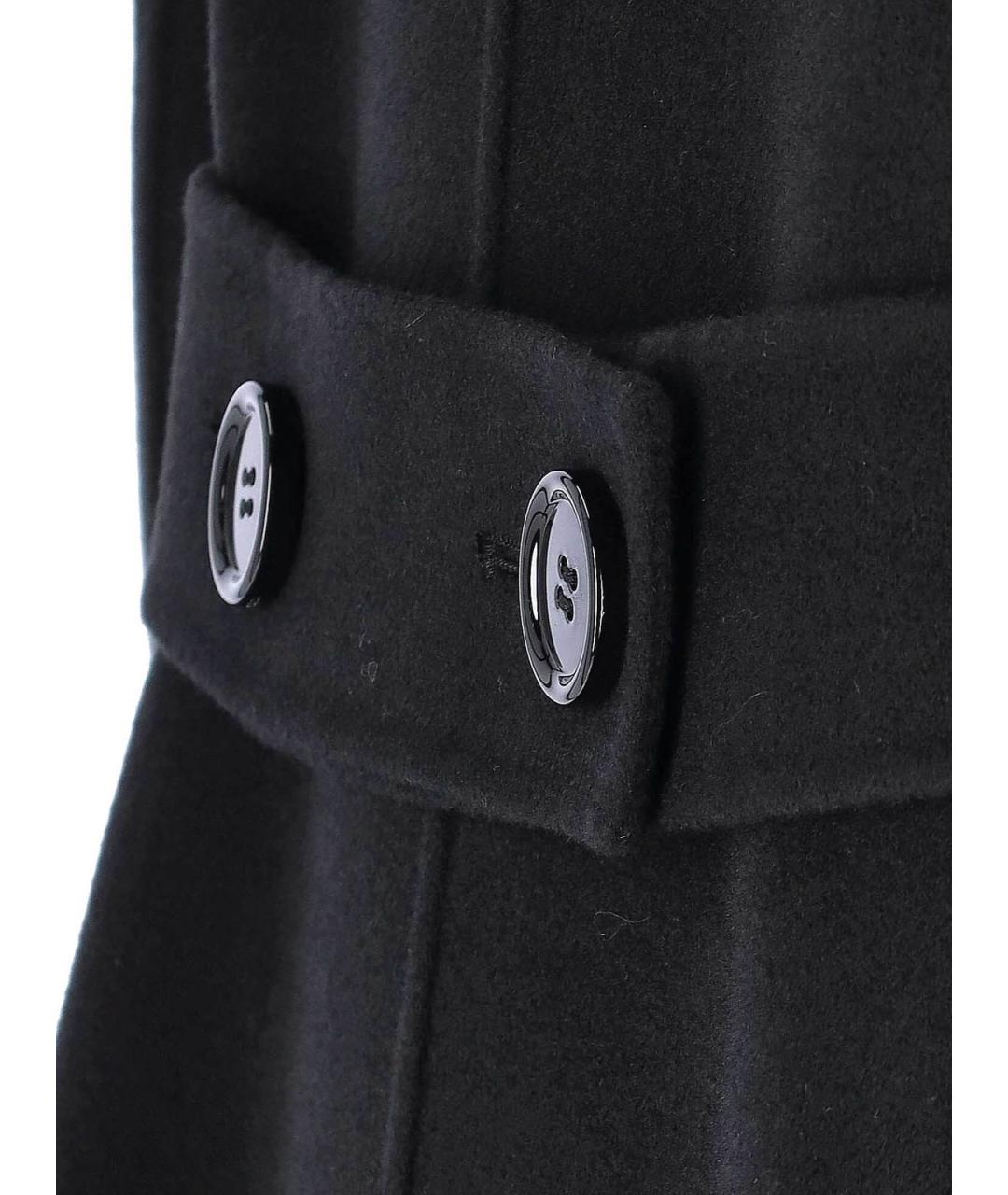 'S MAX MARA Черное шерстяное пальто, фото 5
