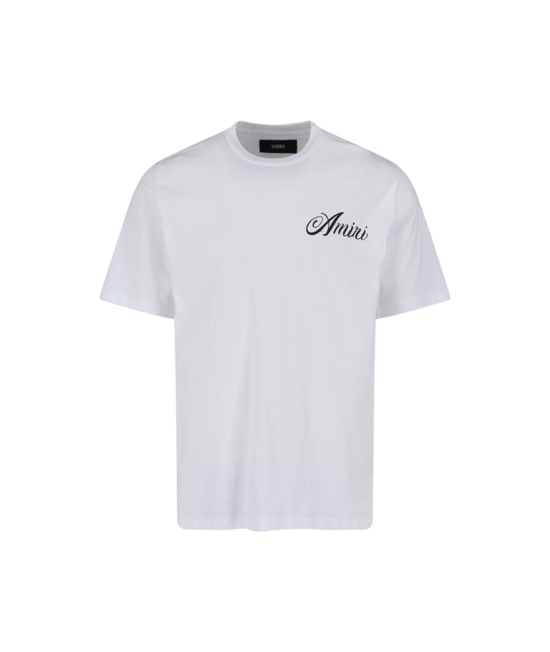 AMIRI Белая хлопковая футболка, фото 1