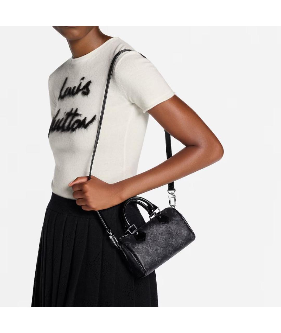 LOUIS VUITTON Черная сумка через плечо, фото 2