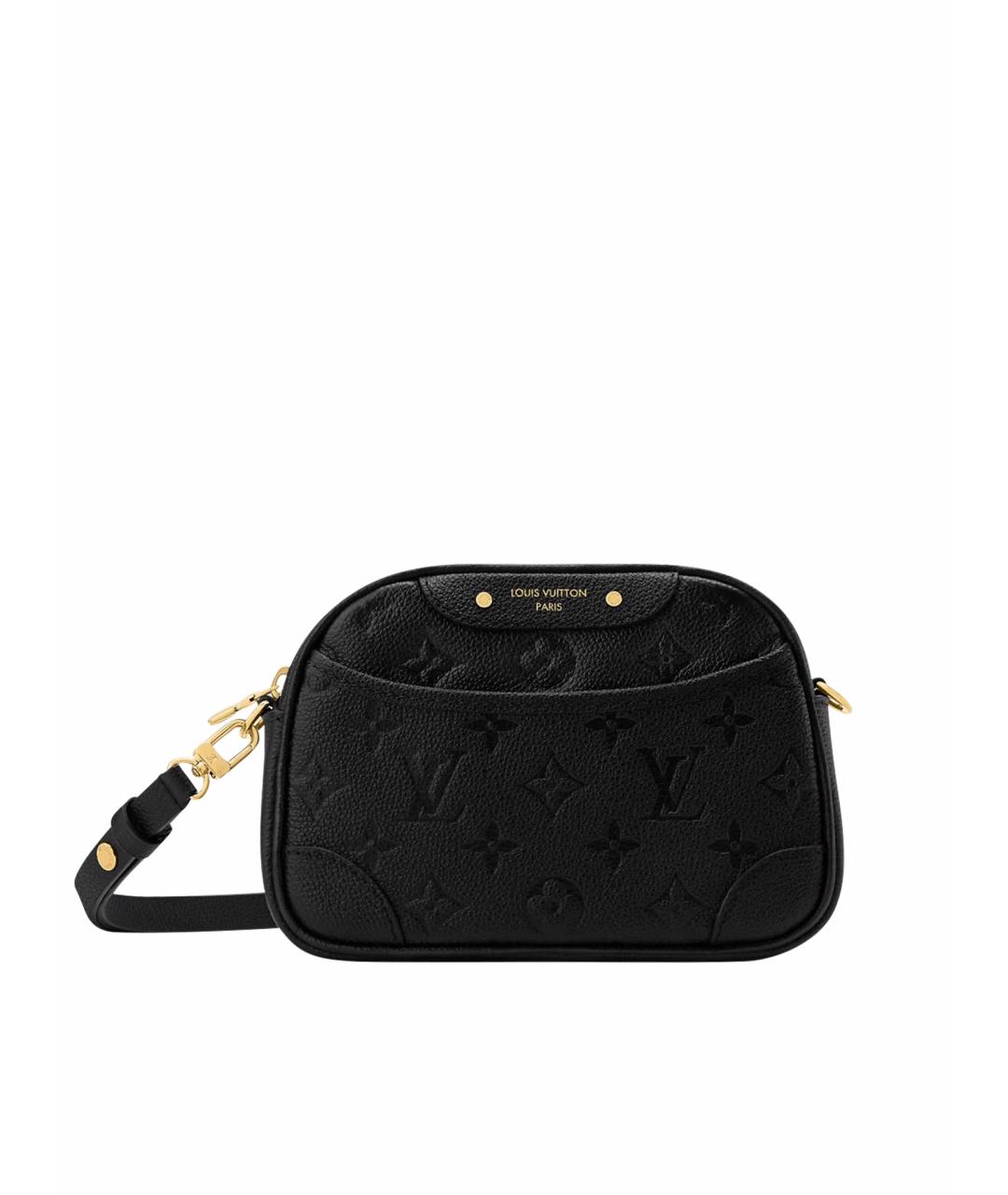 LOUIS VUITTON Черная кожаная сумка через плечо, фото 1