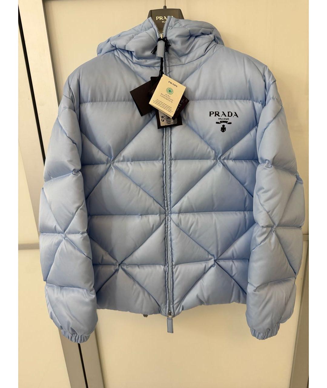 PRADA Голубой пуховик, фото 9