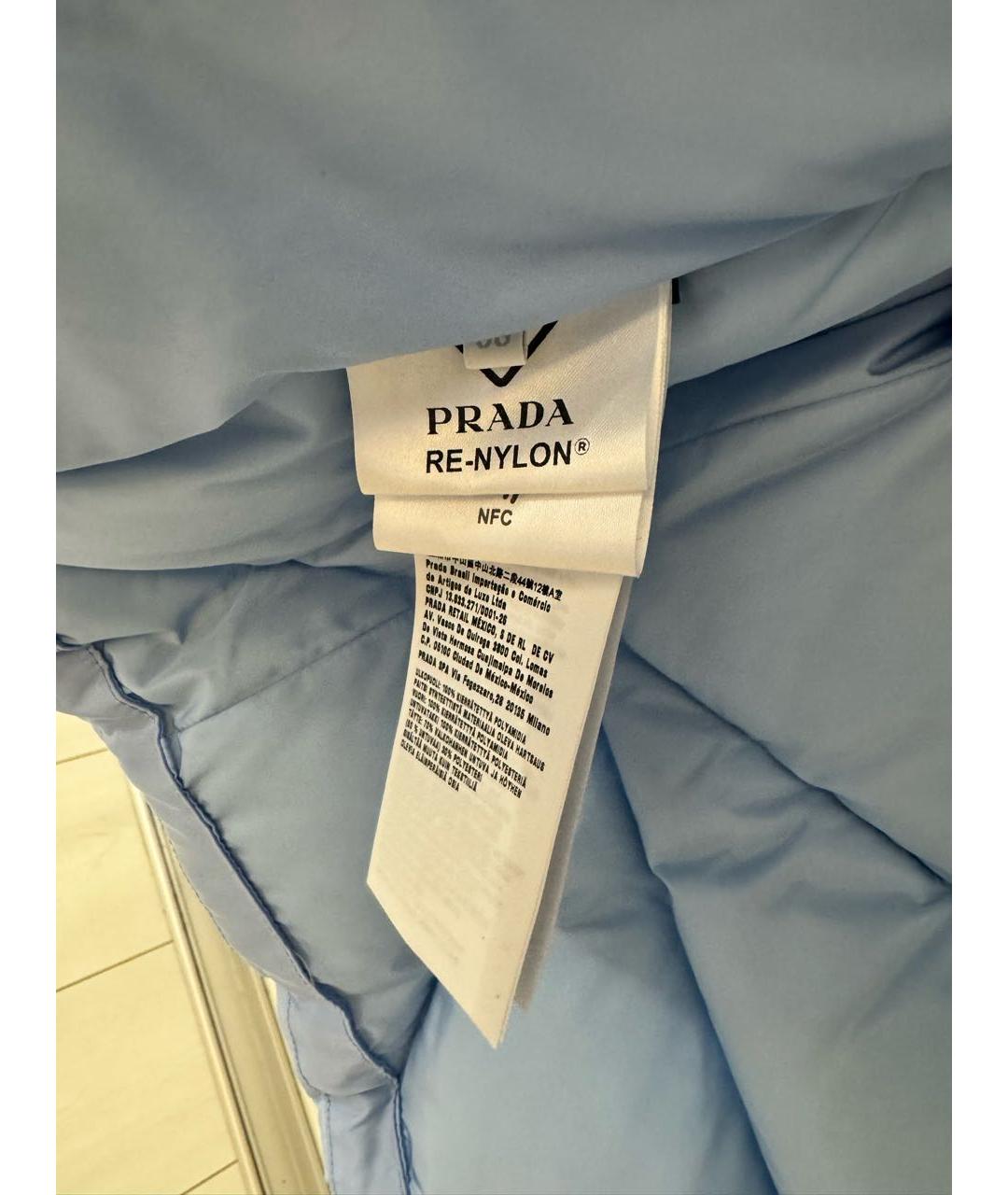 PRADA Голубой пуховик, фото 7
