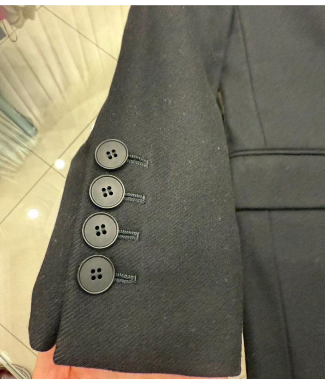 STELLA MCCARTNEY Черное шерстяное пальто, фото 2