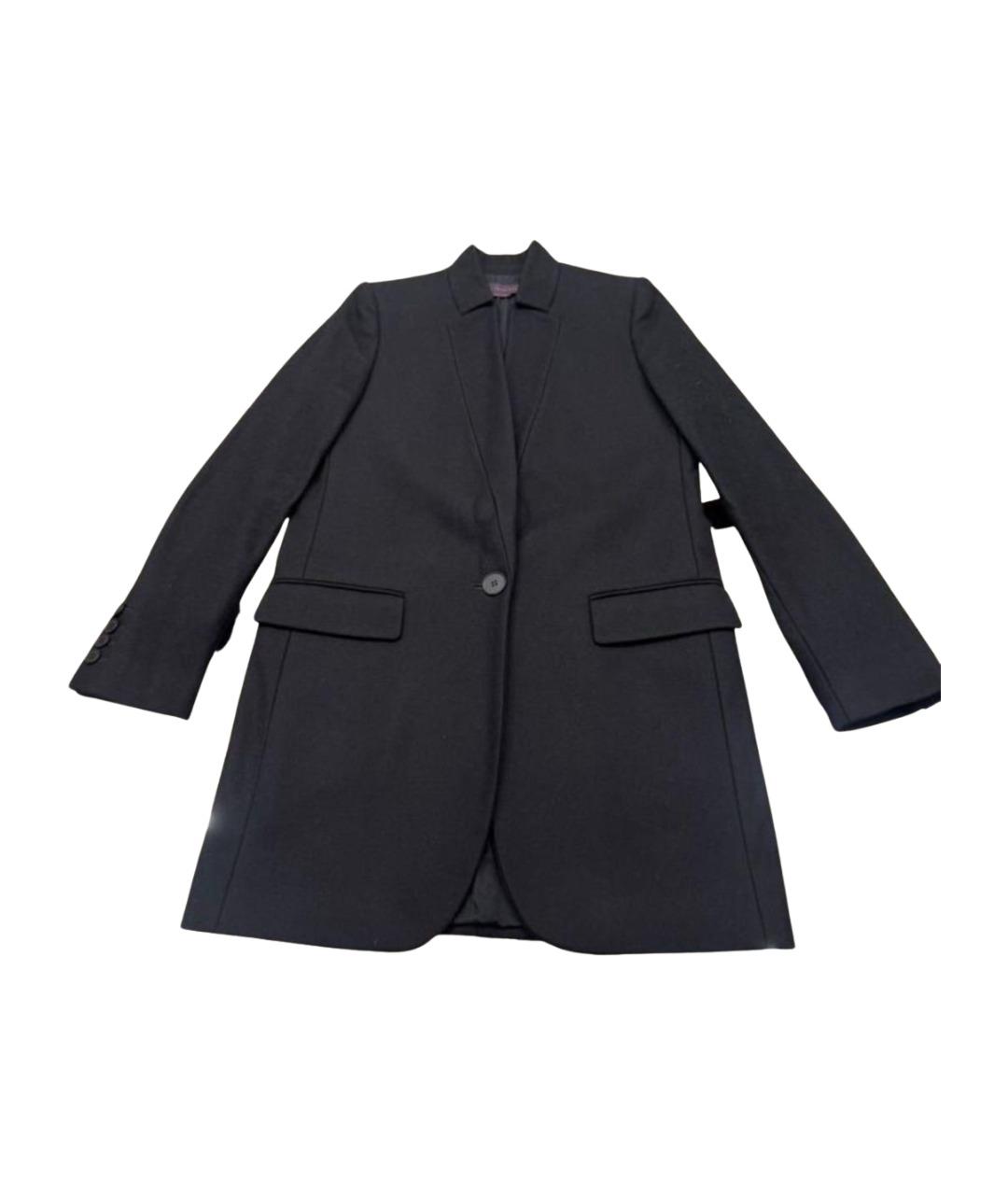 STELLA MCCARTNEY Черное шерстяное пальто, фото 1
