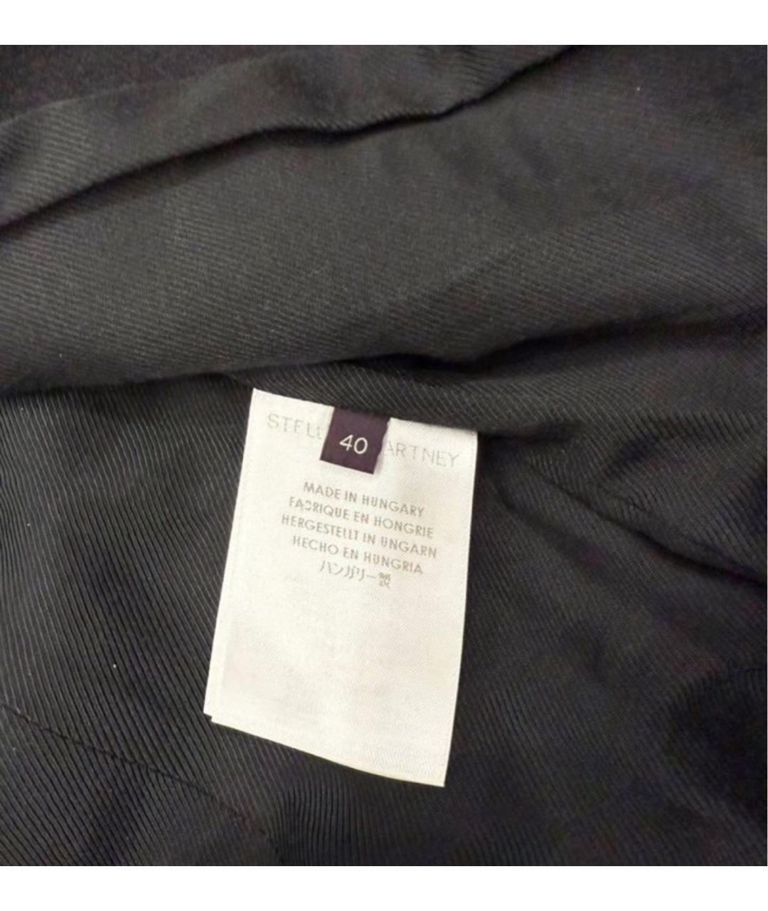 STELLA MCCARTNEY Черное шерстяное пальто, фото 5