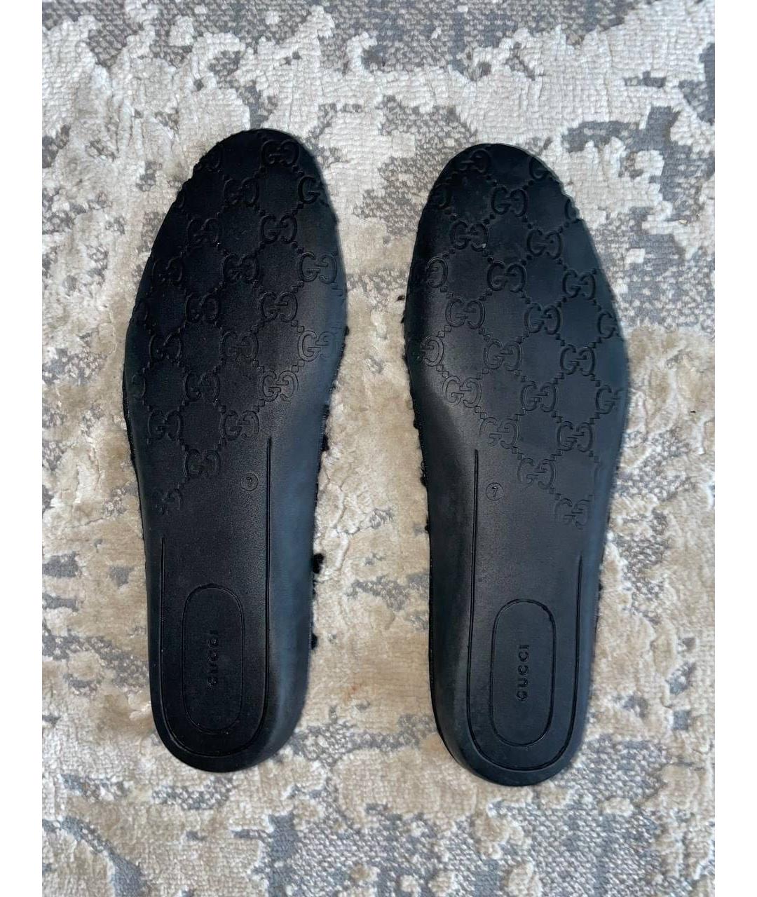 GUCCI Черные замшевые высокие кроссовки / кеды, фото 4