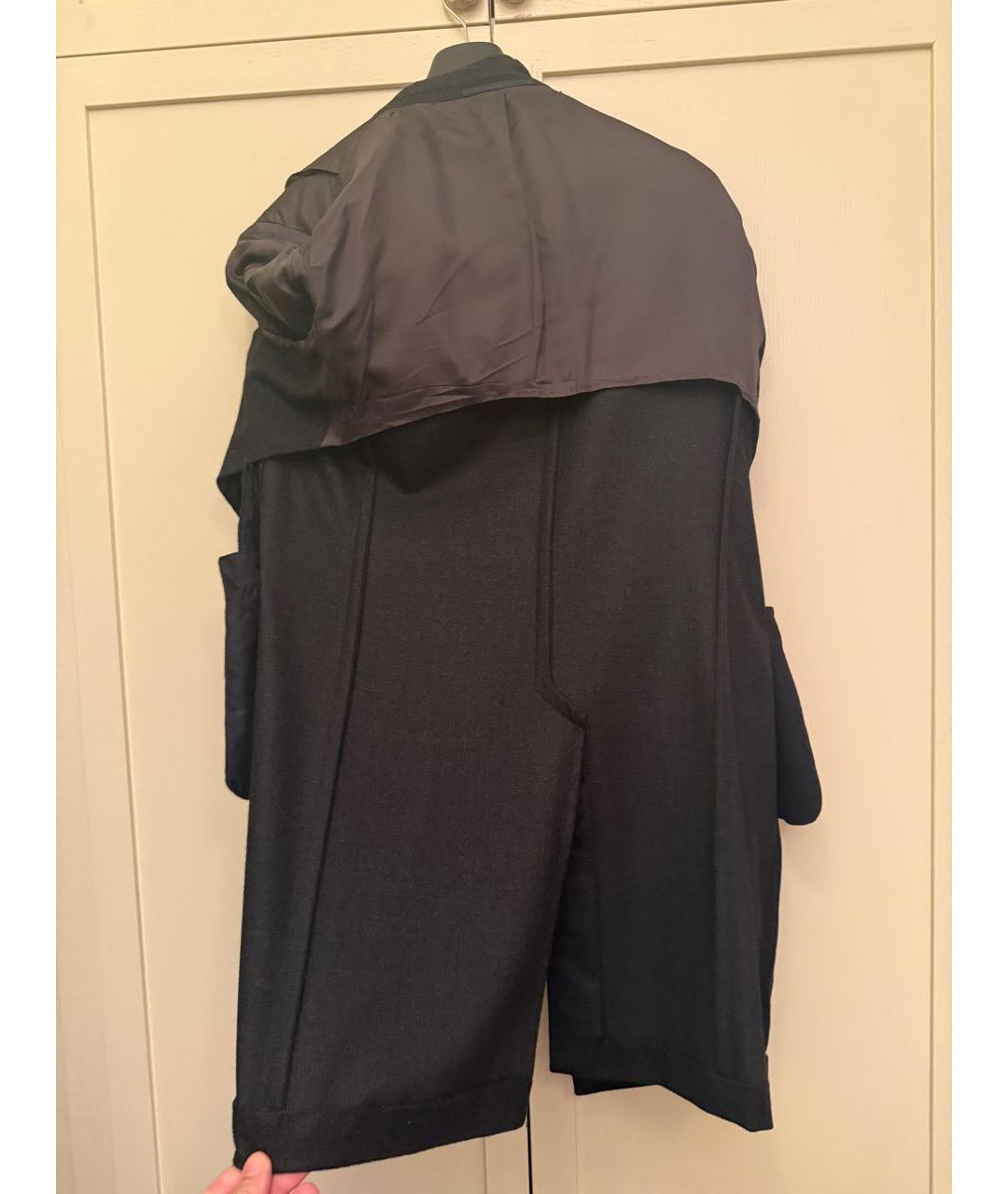BURBERRY Антрацитовое шерстяное пальто, фото 3