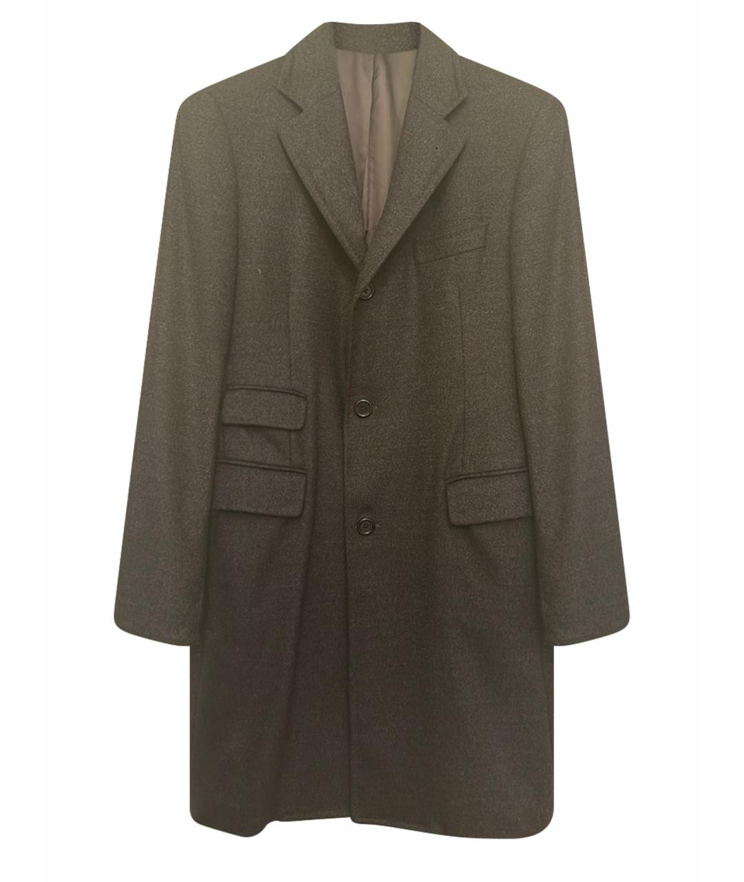 BURBERRY Антрацитовое шерстяное пальто, фото 1