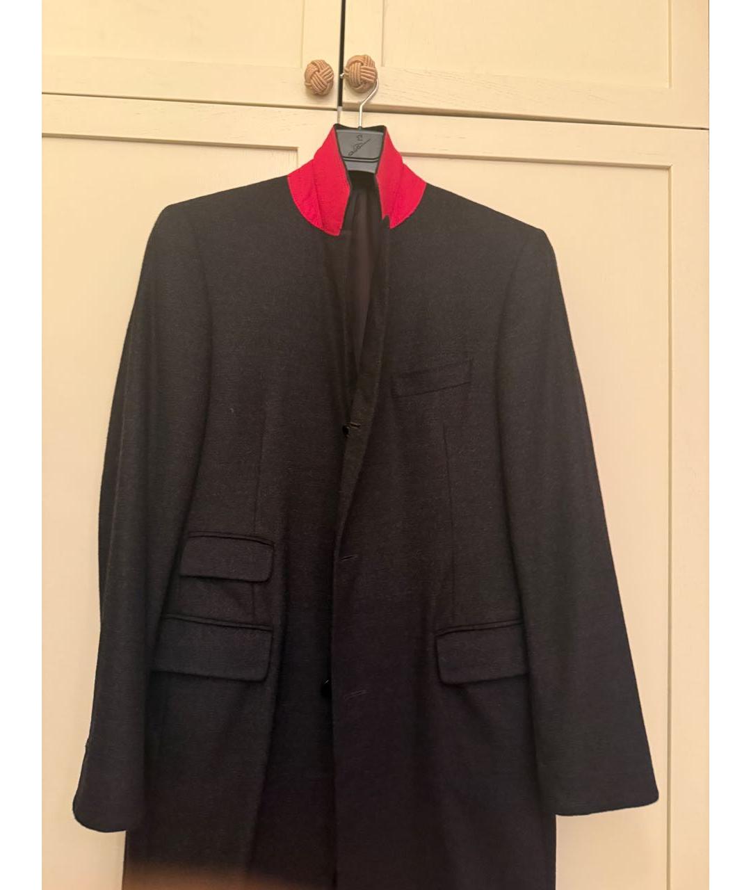 BURBERRY Антрацитовое шерстяное пальто, фото 6