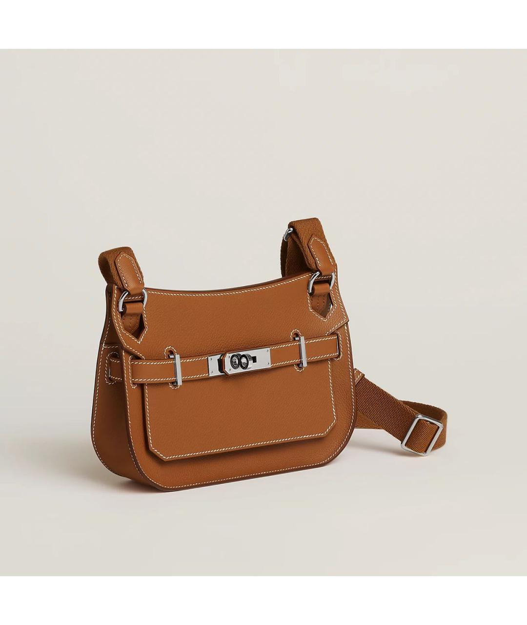 HERMES Коричневая кожаная сумка через плечо, фото 2