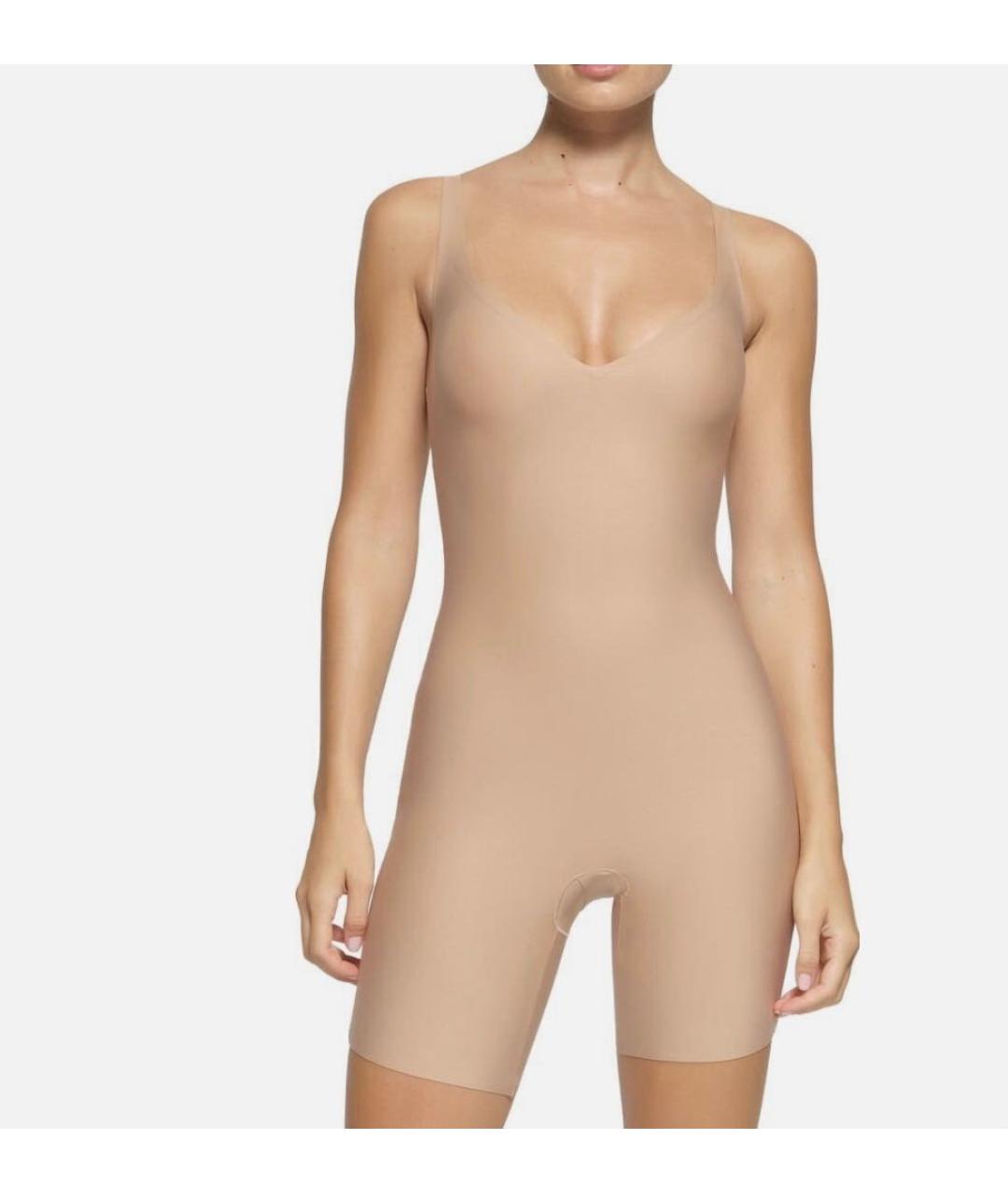 SKIMS Бежевое синтетическое боди, фото 4