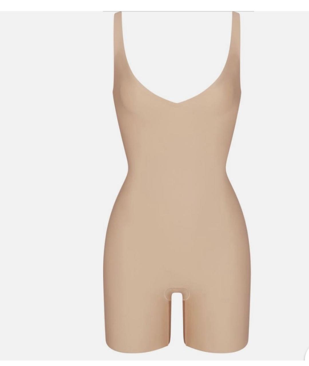 SKIMS Бежевое синтетическое боди, фото 5