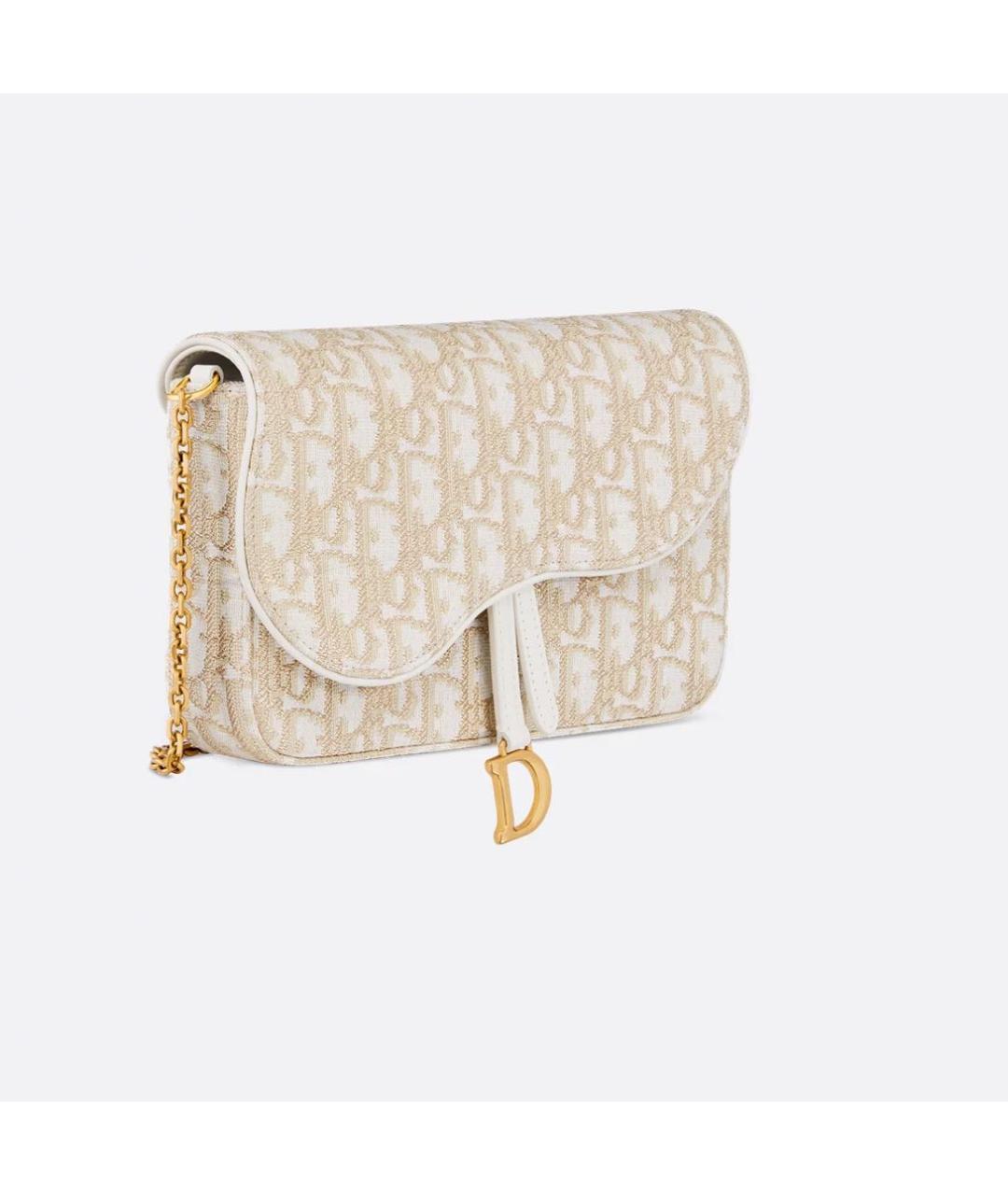 CHRISTIAN DIOR Золотая сумка через плечо, фото 2