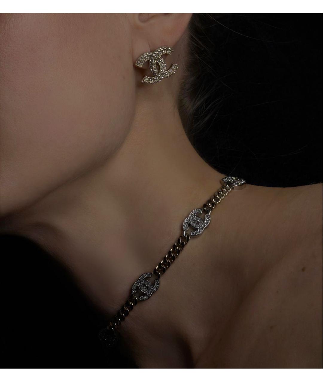 CHANEL Золотое металлическое колье, фото 3