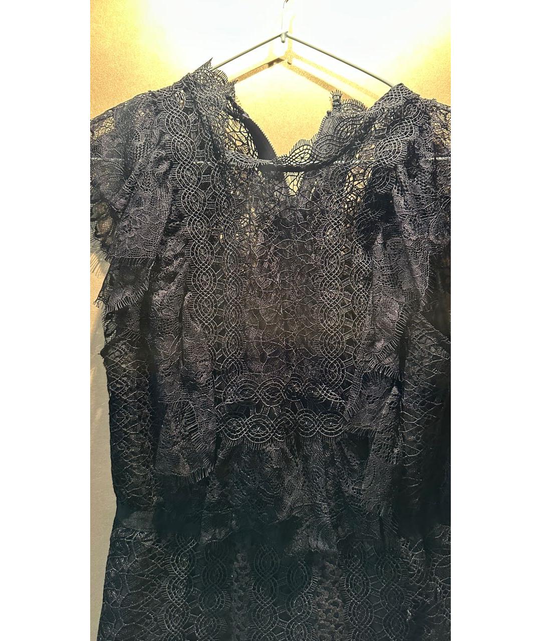 SELF-PORTRAIT Черное кружевное коктейльное платье, фото 4