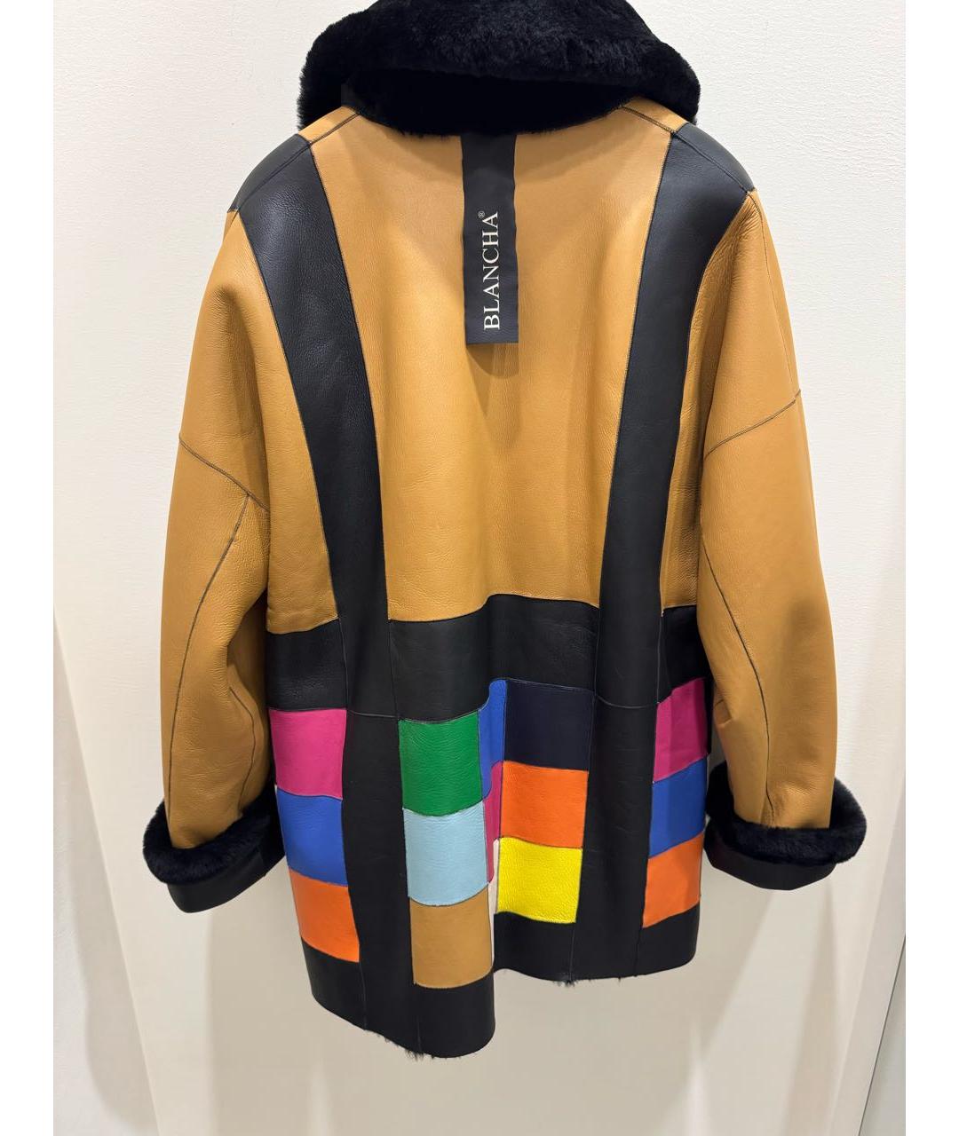 BLANCHA Коричневая меховая дубленка, фото 2