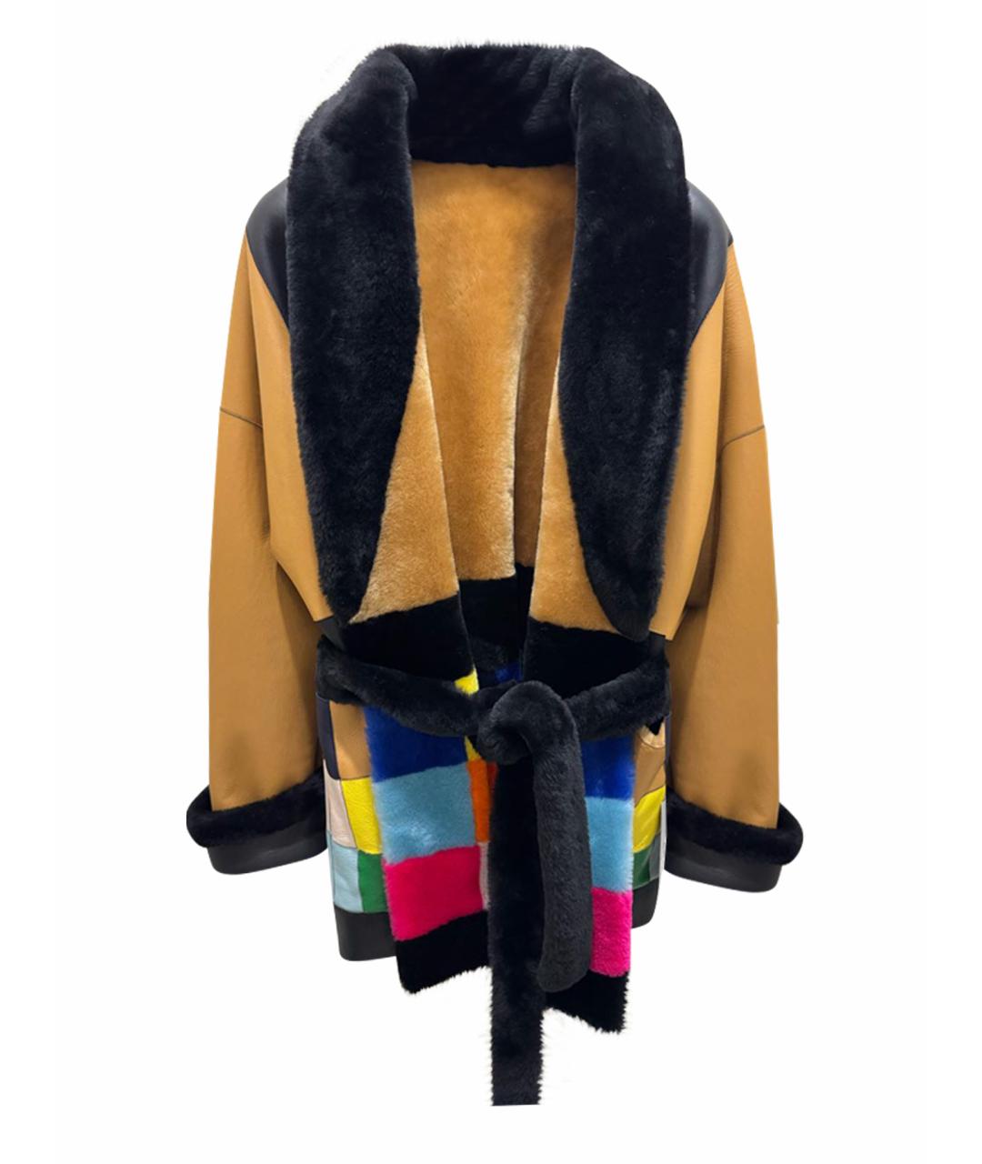 BLANCHA Коричневая меховая дубленка, фото 1