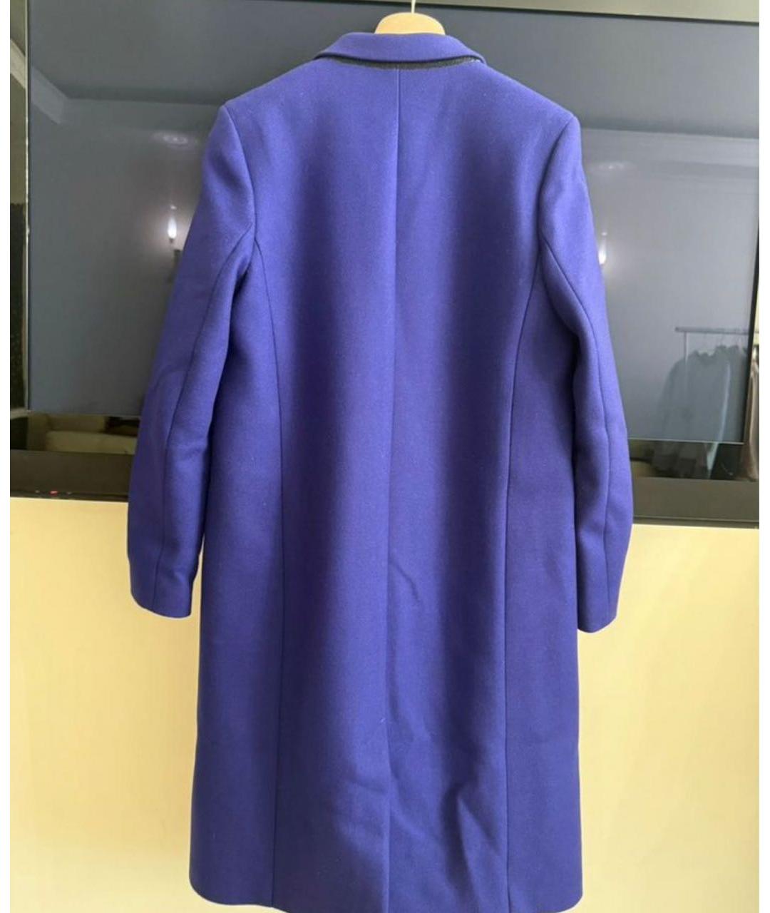 PAUL SMITH Фиолетовое шерстяное пальто, фото 3