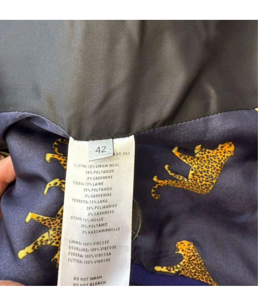 PAUL SMITH Фиолетовое шерстяное пальто, фото 5