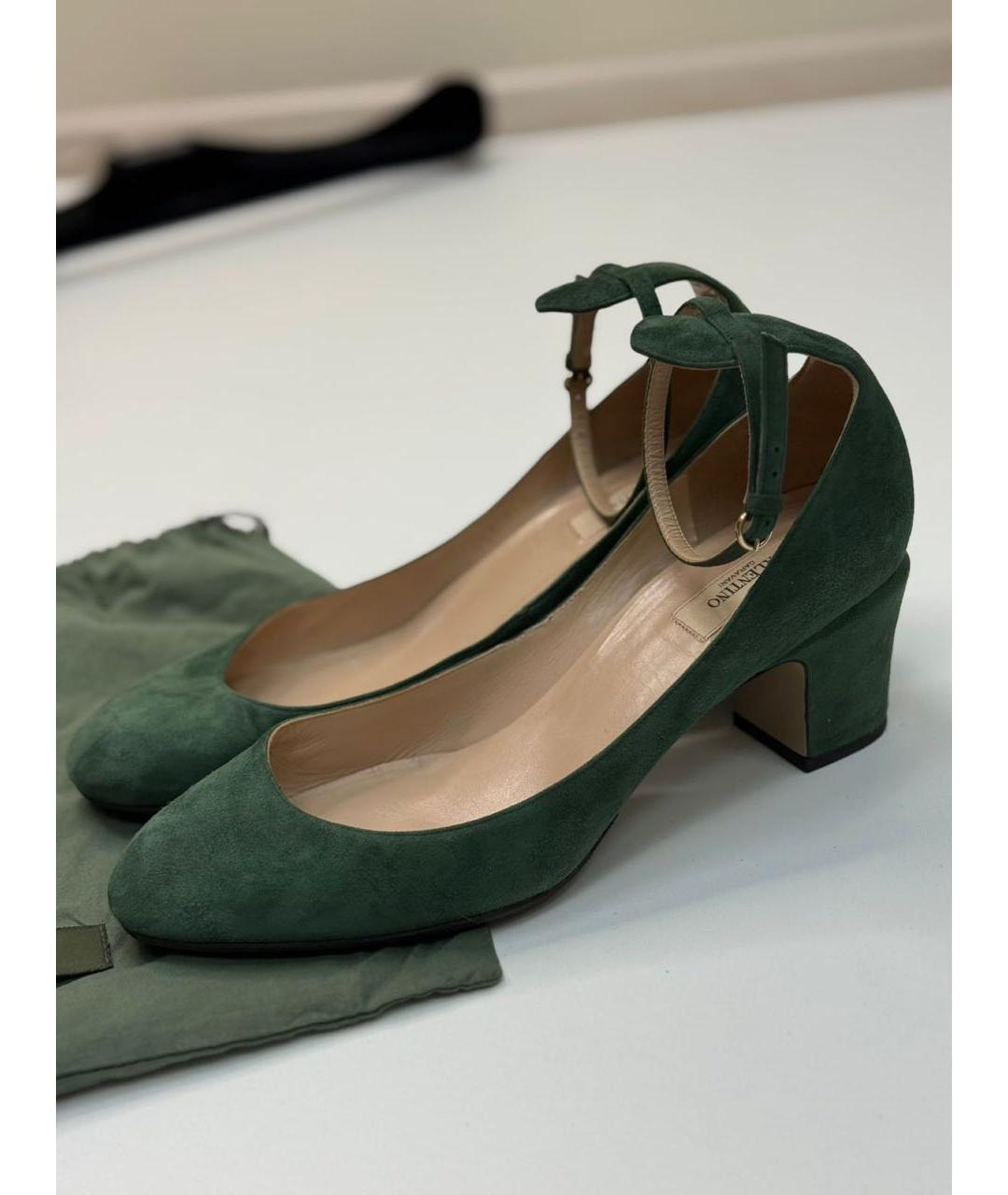 VALENTINO Зеленые замшевые туфли, фото 2
