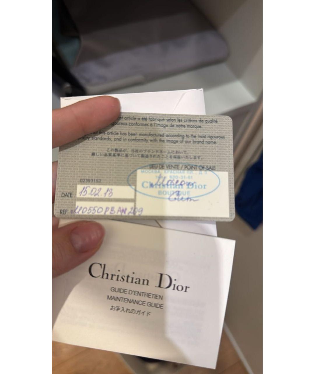 CHRISTIAN DIOR Красная кожаная сумка с короткими ручками, фото 8