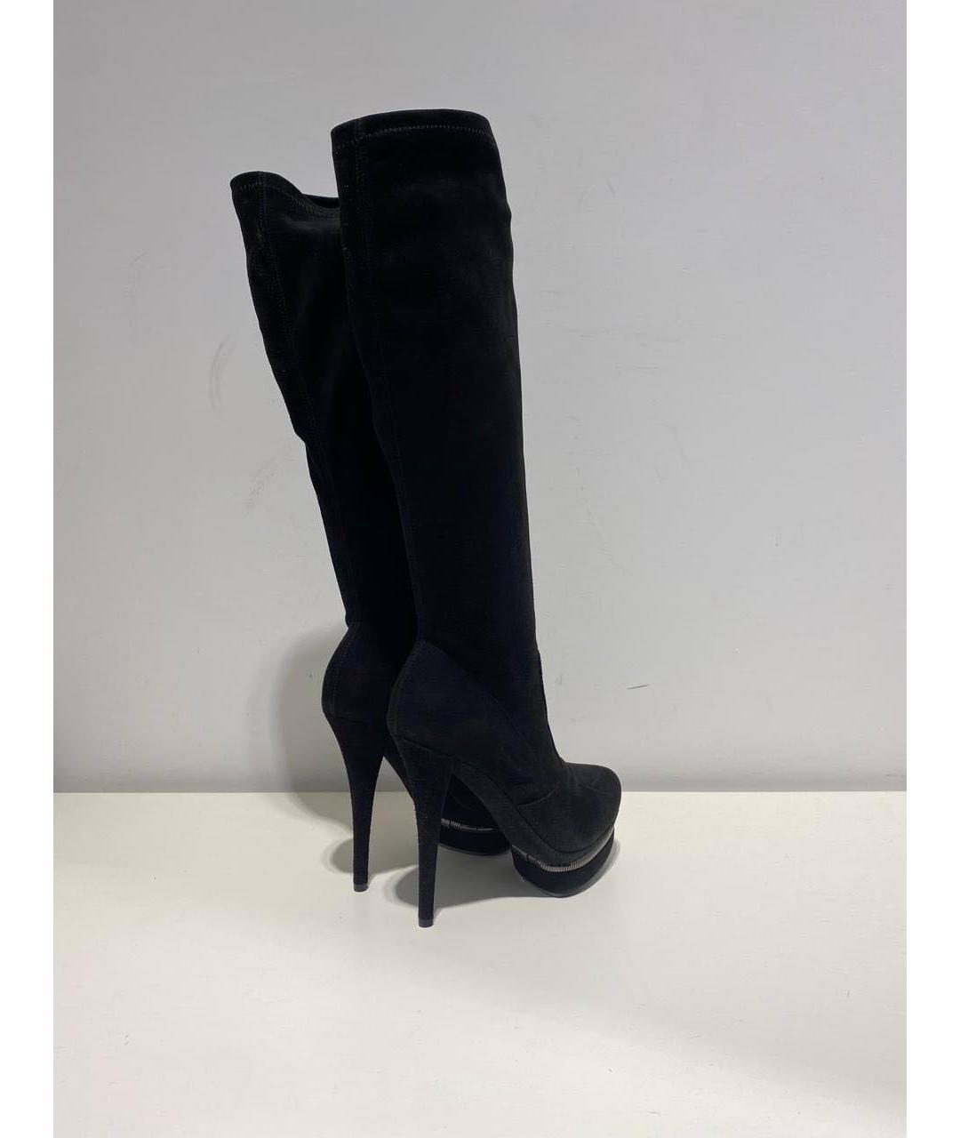 LE SILLA Черные замшевые сапоги, фото 3