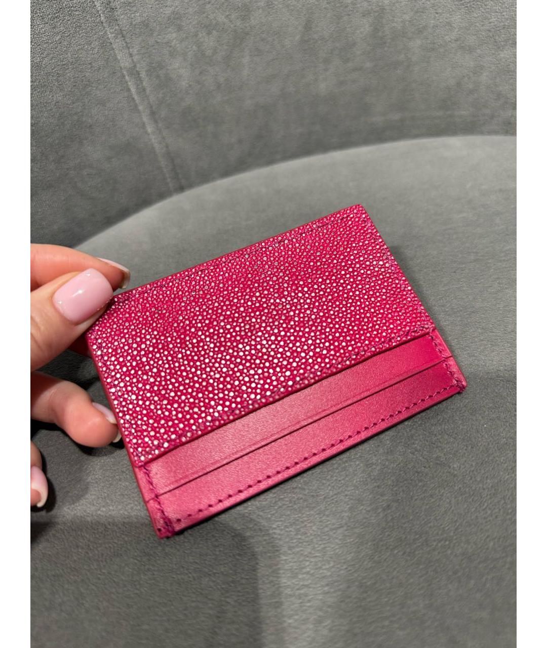BVLGARI Розовый кожаный кардхолдер, фото 6