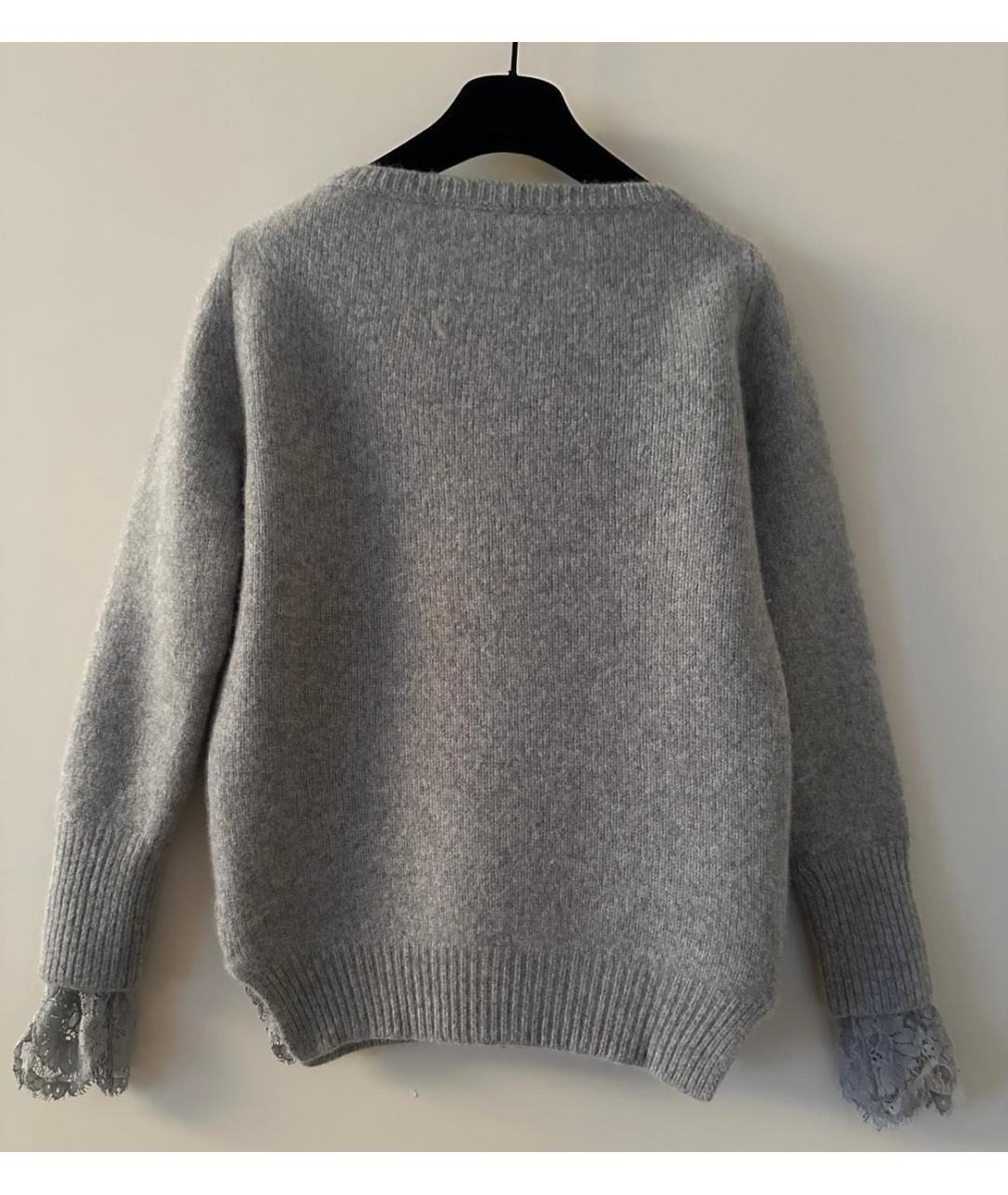 ERMANNO SCERVINO Серый шерстяной джемпер / свитер, фото 5