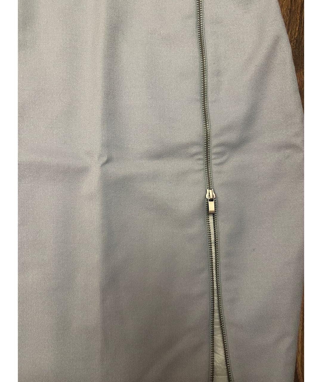 HUGO Голубая шерстяная юбка миди, фото 4