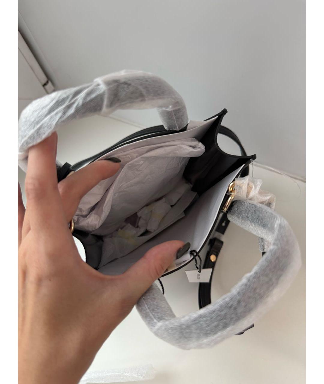 MARC JACOBS Черная кожаная сумка через плечо, фото 4