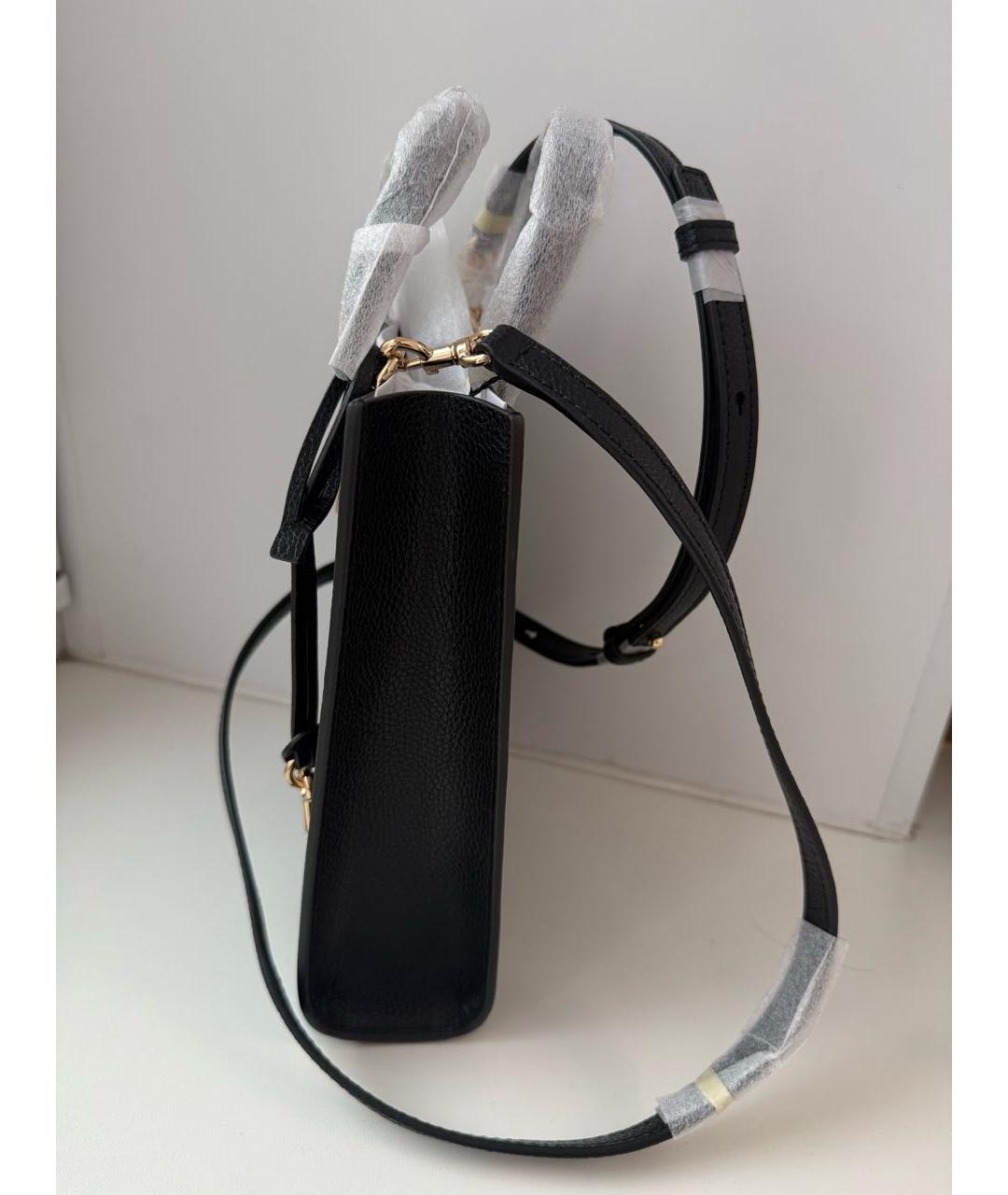 MARC JACOBS Черная кожаная сумка через плечо, фото 2