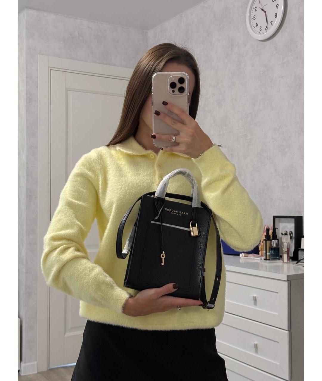 MARC JACOBS Черная кожаная сумка через плечо, фото 5