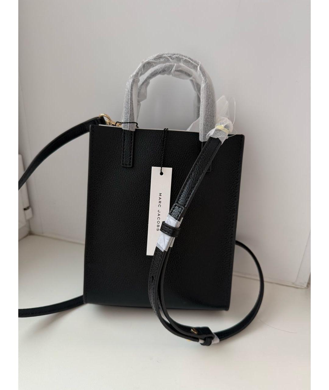 MARC JACOBS Черная кожаная сумка через плечо, фото 3