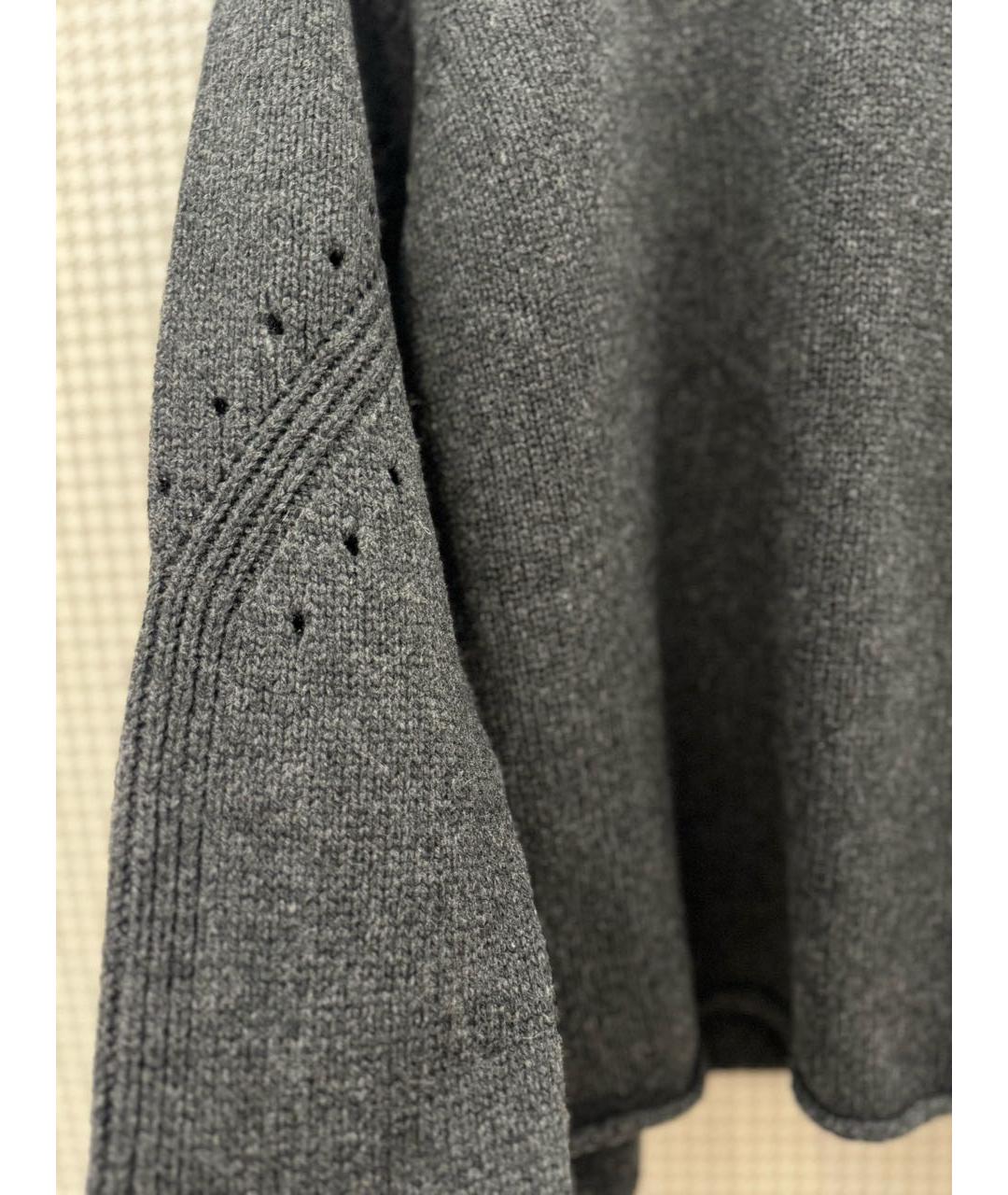 SEMICOUTURE Серый кашемировый джемпер / свитер, фото 4