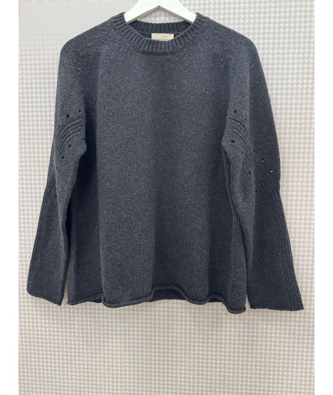 SEMICOUTURE Серый кашемировый джемпер / свитер, фото 6