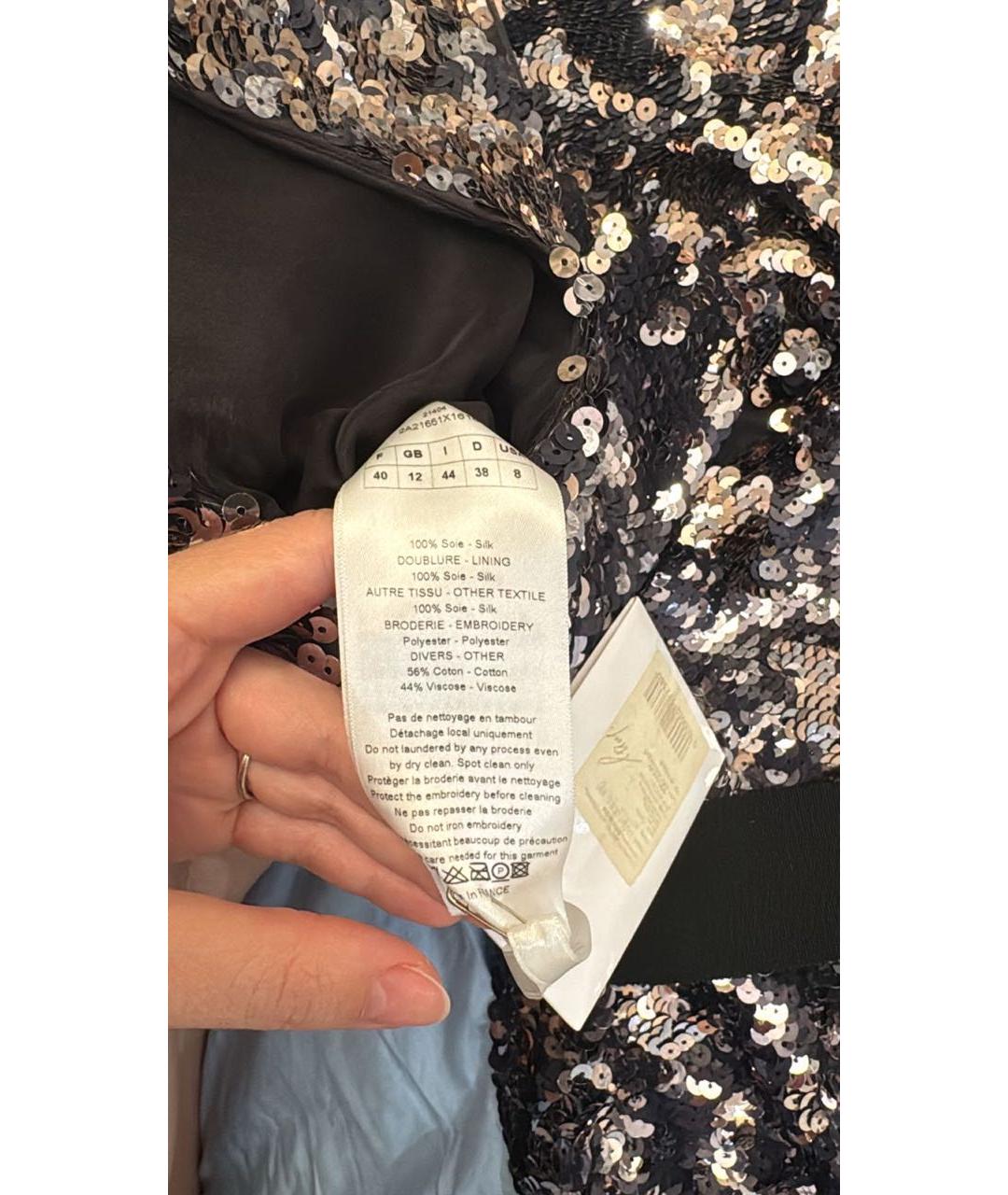 CHRISTIAN DIOR Черное шелковое вечернее платье, фото 4