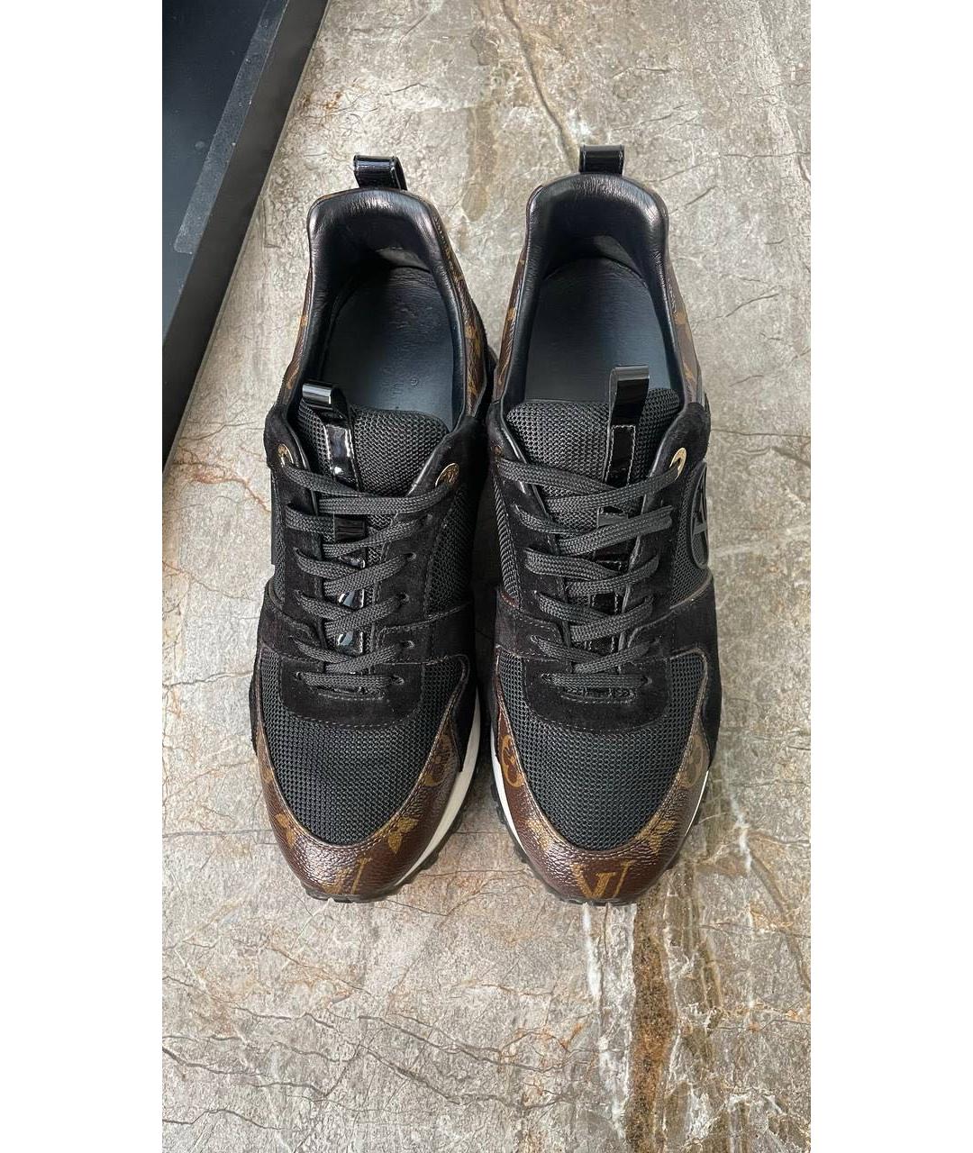 LOUIS VUITTON Черные текстильные кроссовки, фото 3