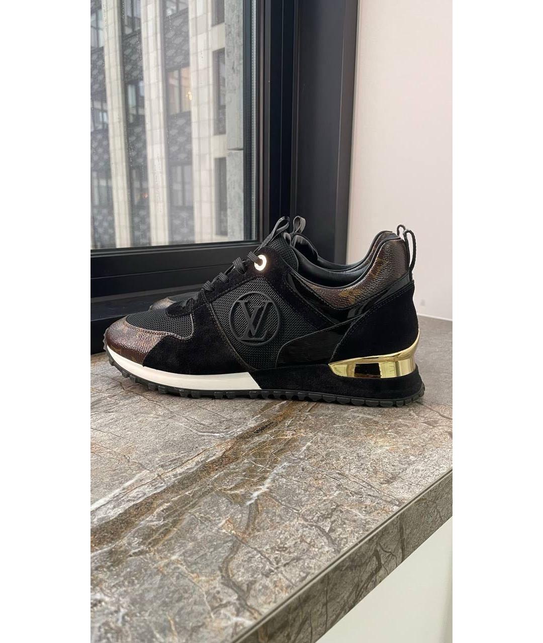 LOUIS VUITTON Черные текстильные кроссовки, фото 6