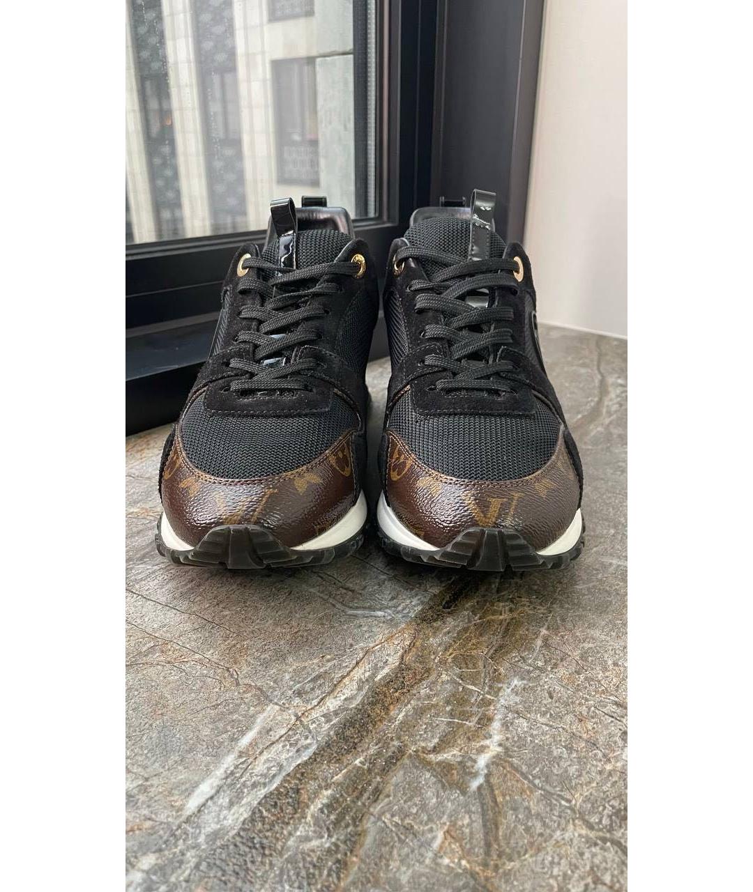 LOUIS VUITTON Черные текстильные кроссовки, фото 2