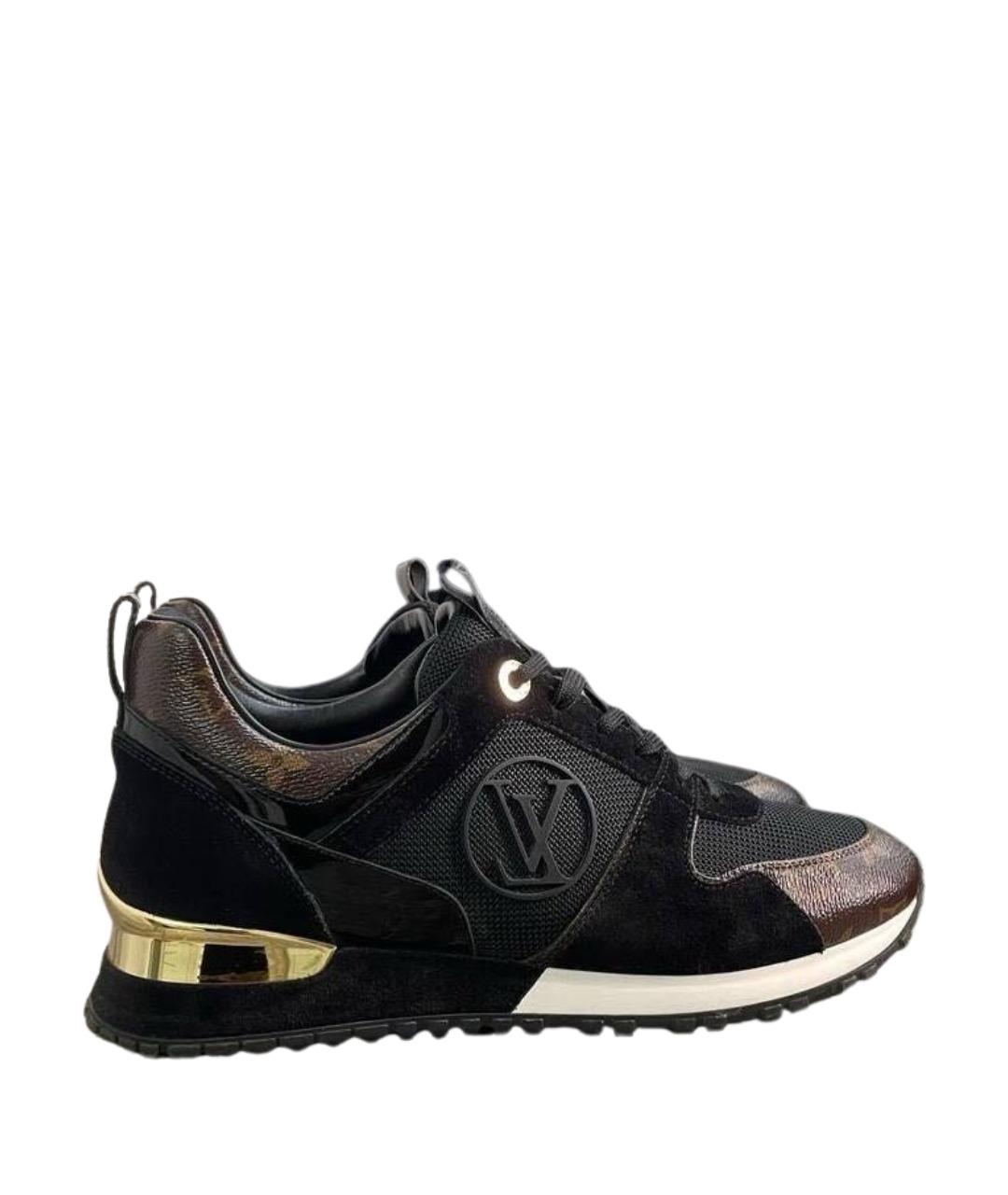 LOUIS VUITTON Черные текстильные кроссовки, фото 1