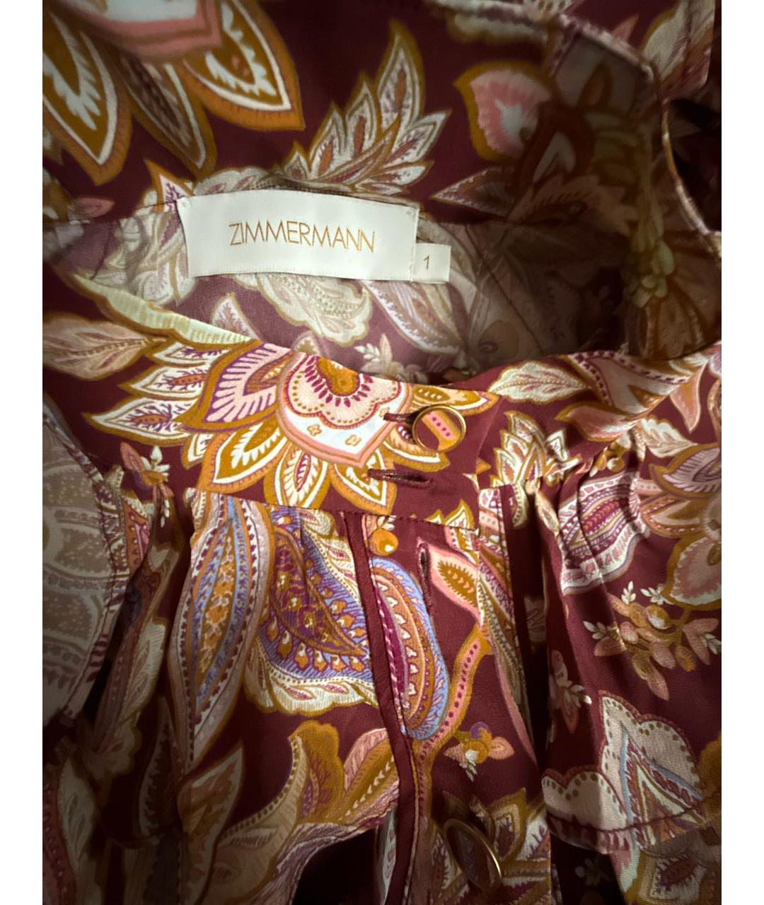 ZIMMERMANN Мульти шелковая блузы, фото 3