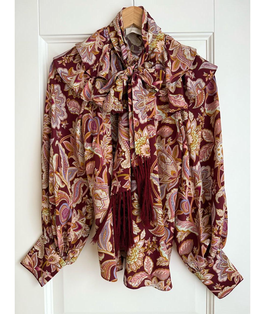 ZIMMERMANN Мульти шелковая блузы, фото 2