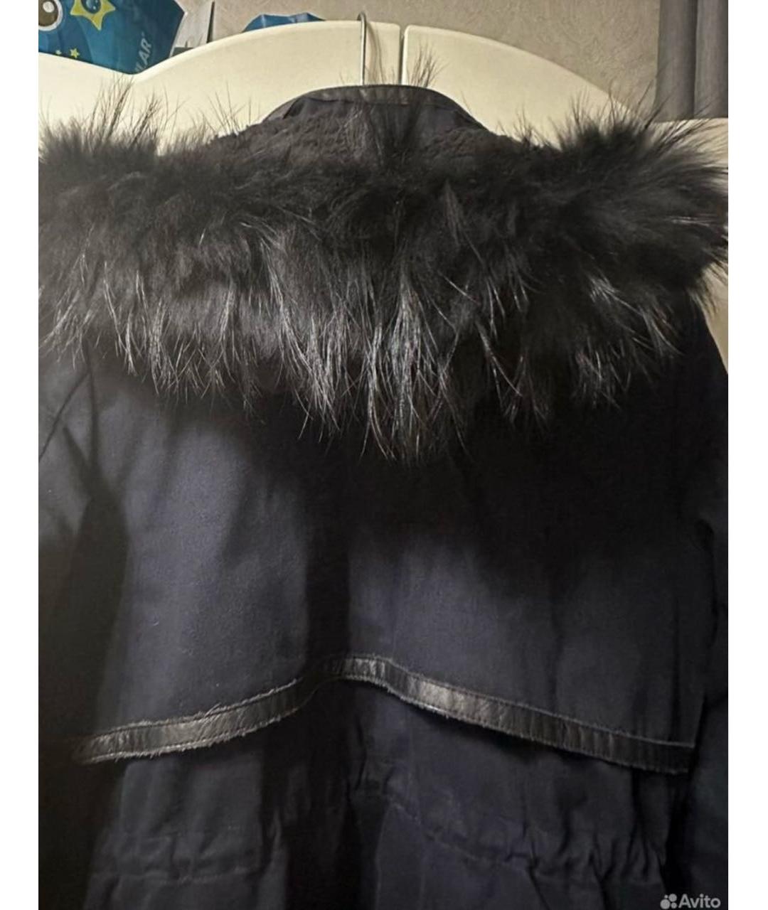 MAJE Черная полиэстеровая парка, фото 2